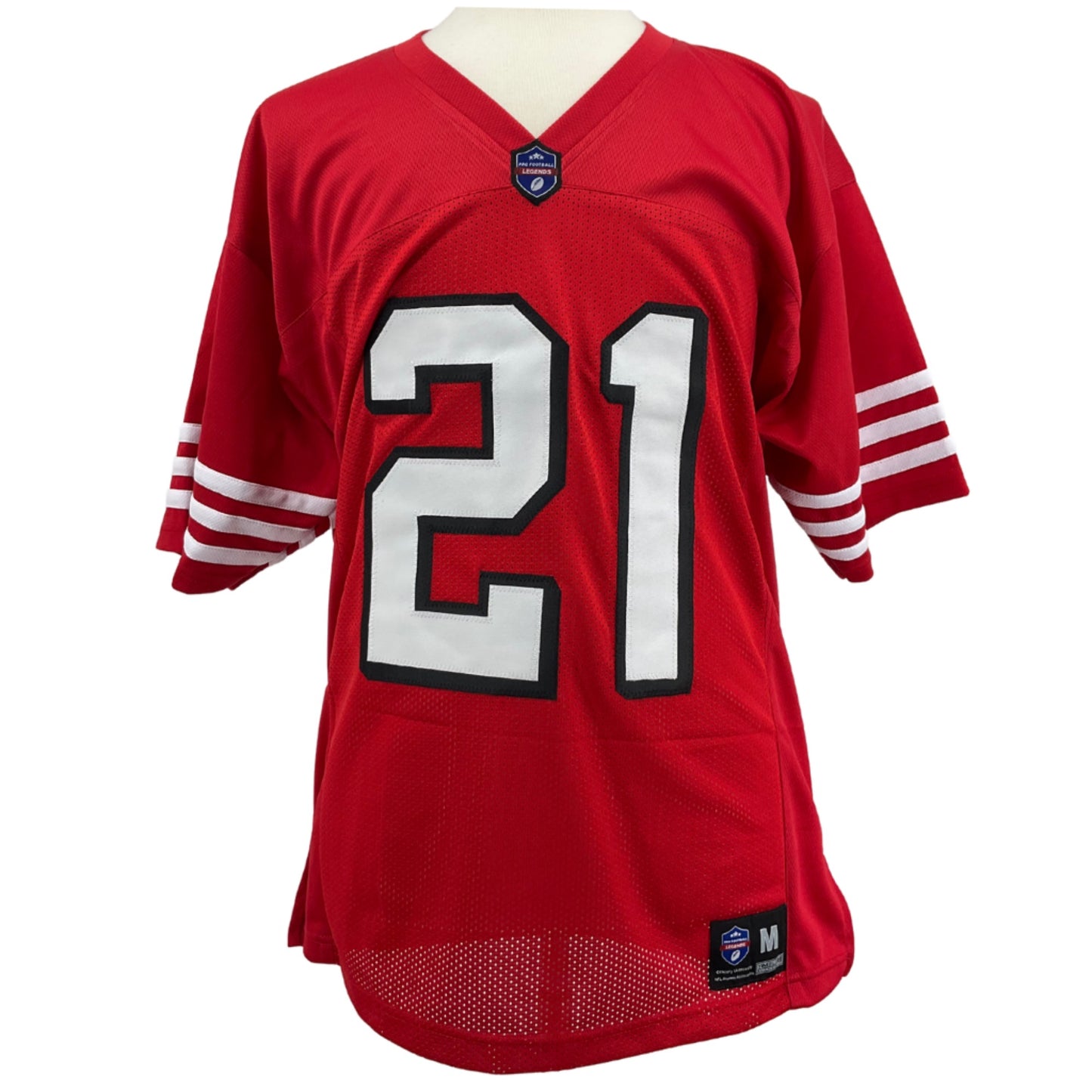 Deion Sanders Jersey Red w/ Drop Shadow San Francisco | Unisex Adult Sizes S-5XL Unsigned Custom Sewn Stitched