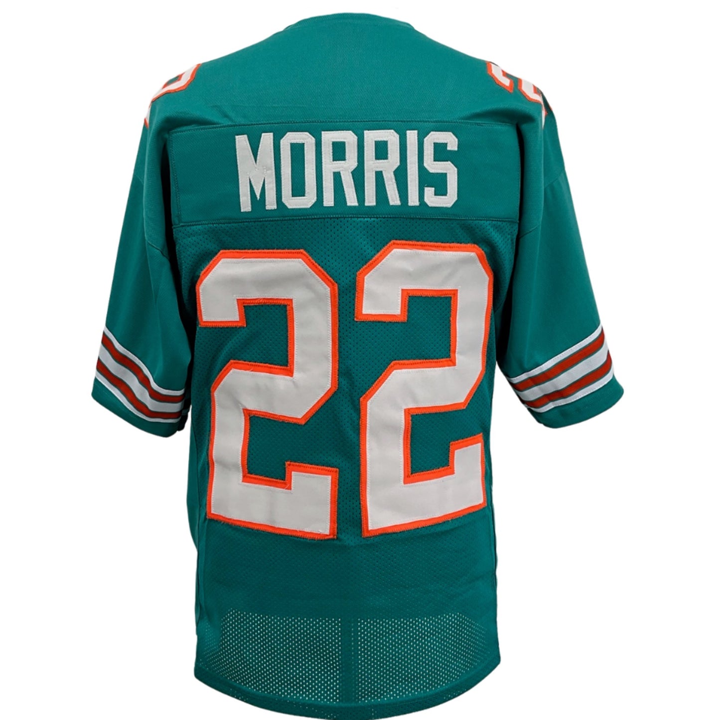 Mercury Morris Jersey Aqua Miami | S-5XL Unsigned Custom Sewn Stitched