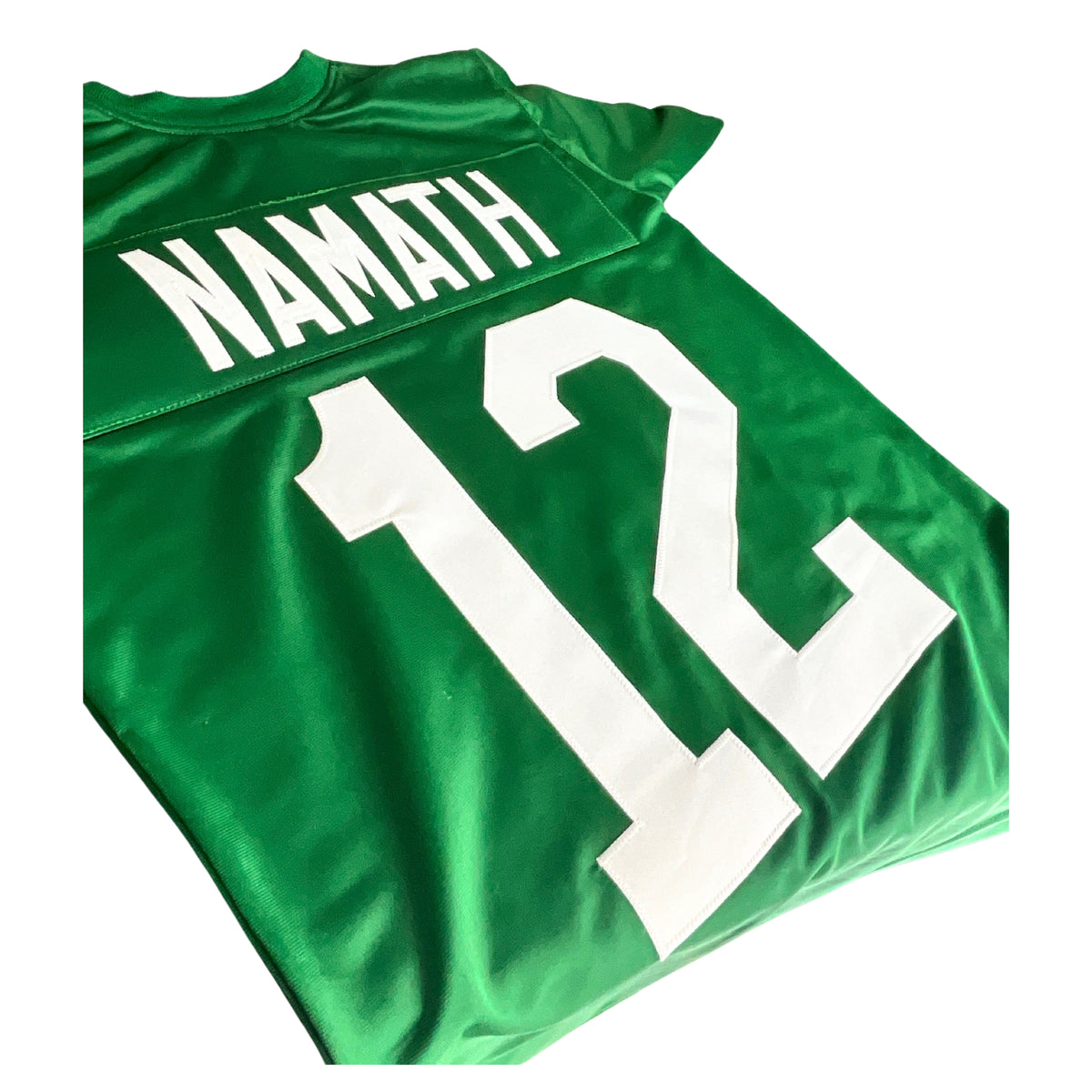 Joe Namath Jersey Long Sleeve Green New York | Unisex Adult Sizes S-5XL Unsigned Custom Sewn Stitched