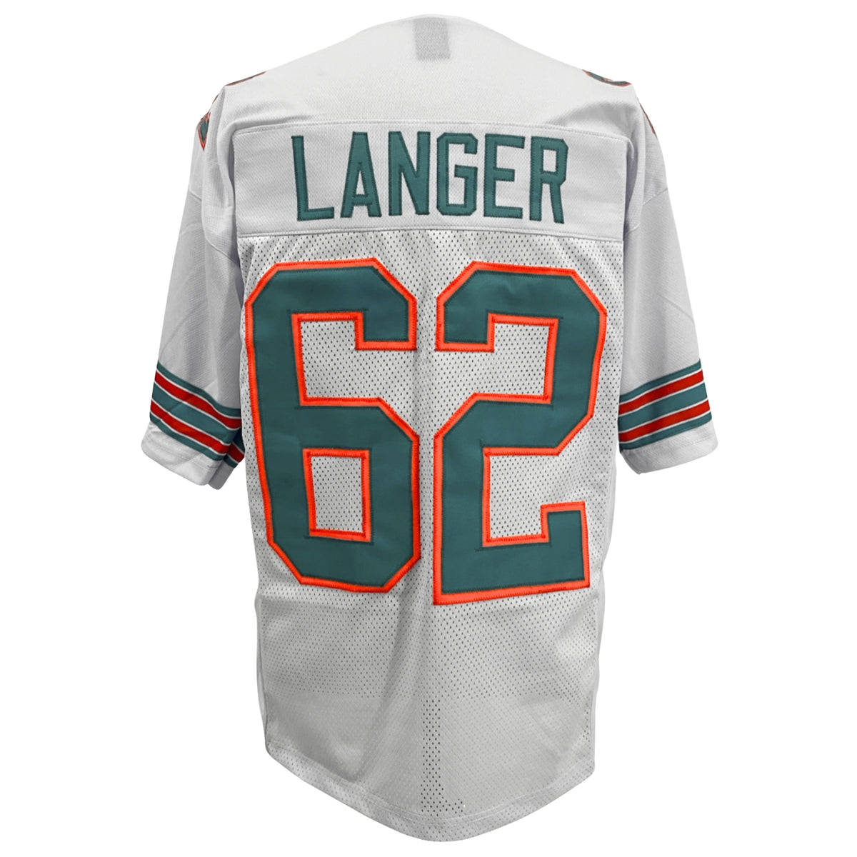 Jim Langer Jersey White Miami | S-5XL Unsigned Custom Sewn Stitched