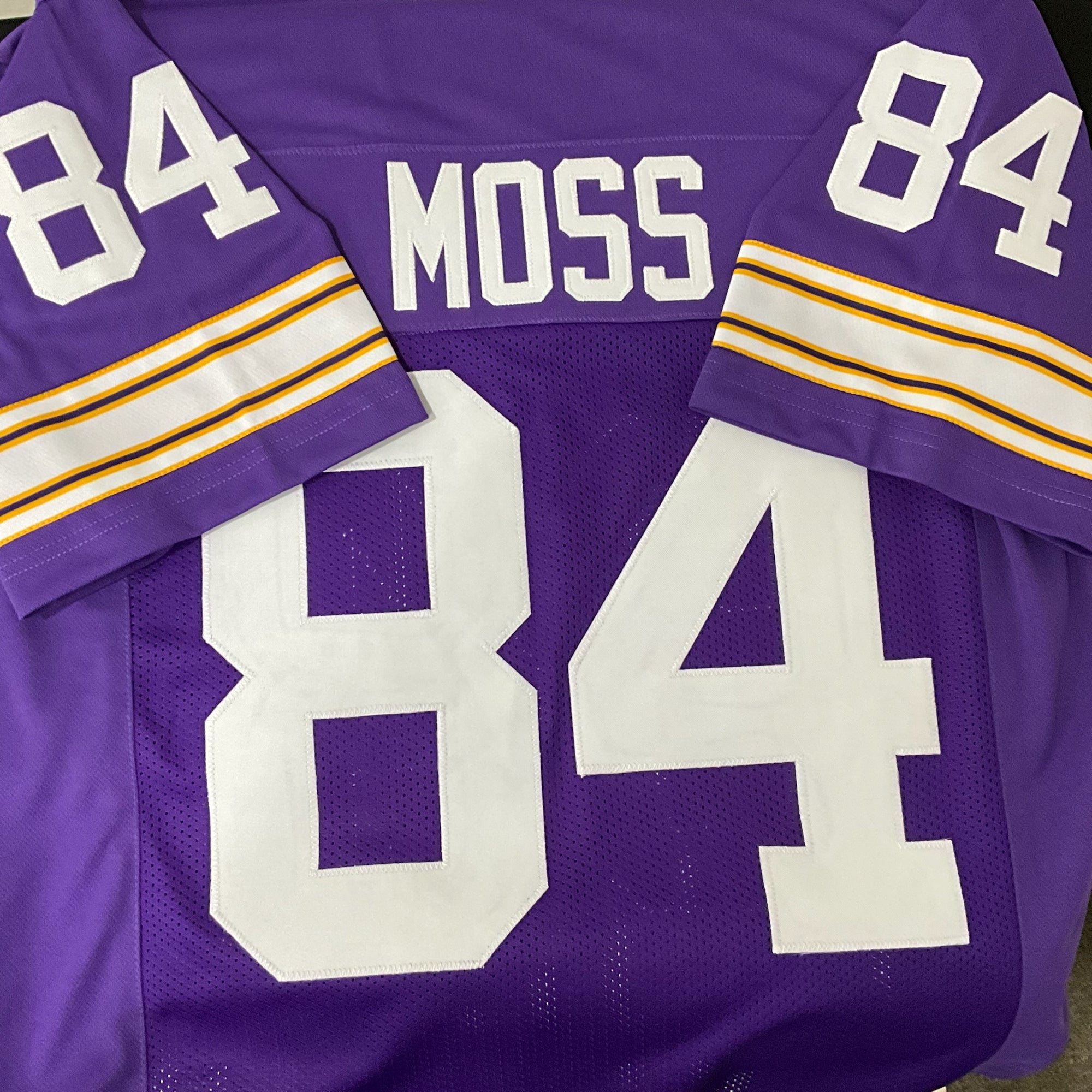 Randy Moss Jersey Purple Minnesota | S-5XL Unsigned Custom Sewn Stitch