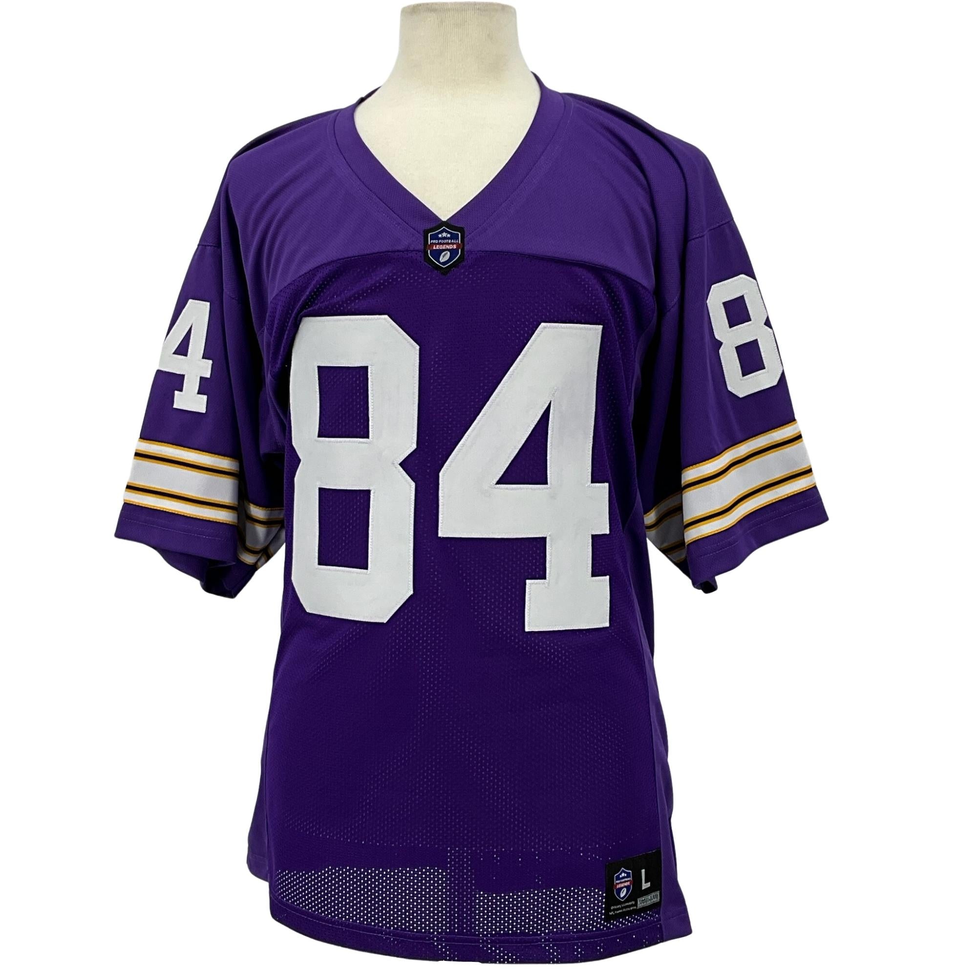 Randy Moss Jersey Purple Minnesota | S-5XL Unsigned Custom Sewn Stitch