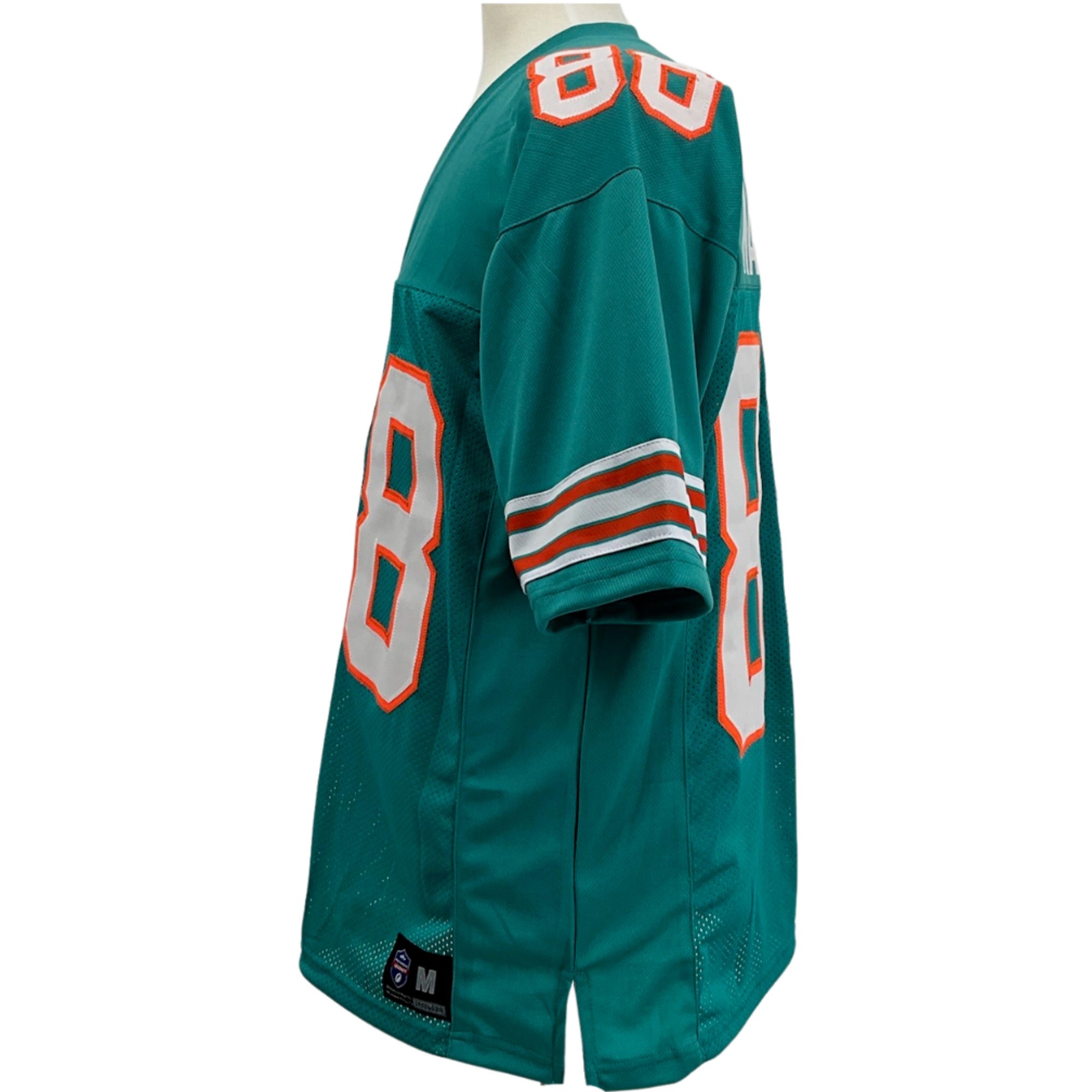 Jim Mandich Jersey Aqua Miami M-5XL Custom Sewn Stitched