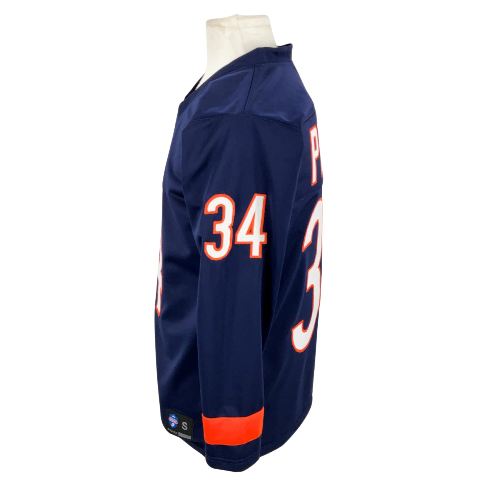 Walter Payton Jersey Blue Chicago Long Sleeves | Unisex Adult Sizes S-5XL Unsigned Custom Sewn Stitched