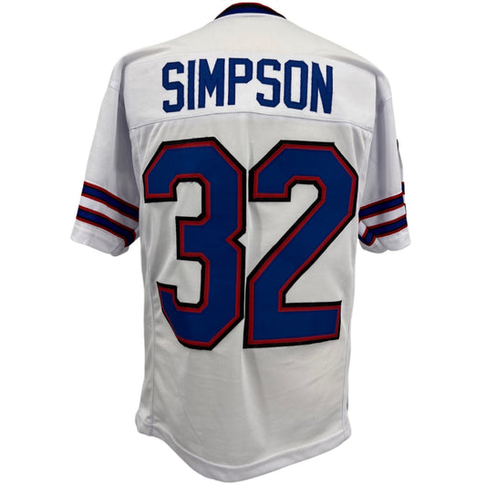OJ Simpson Jersey White Buffalo | S-5XL Custom Sewn Stitched