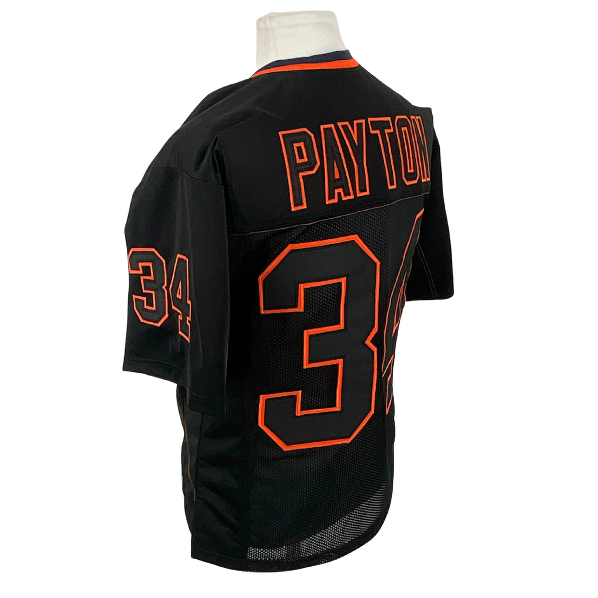 Walter Payton Jersey Black Orange Chicago | Unisex Adult Sizes S-5XL Unsigned Custom Sewn Stitched
