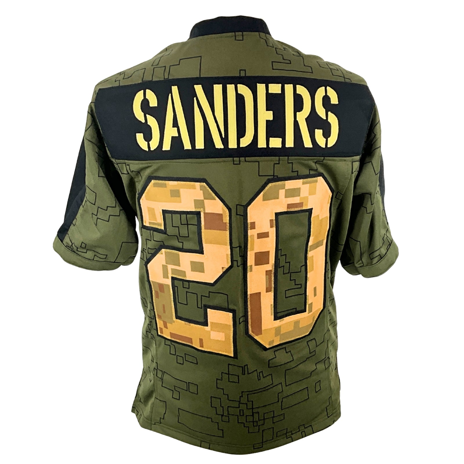 Barry Sanders Jersey Camo Name Plate Detroit | Unisex Adult Sizes S-5XL Unsigned Custom Sewn Stitched