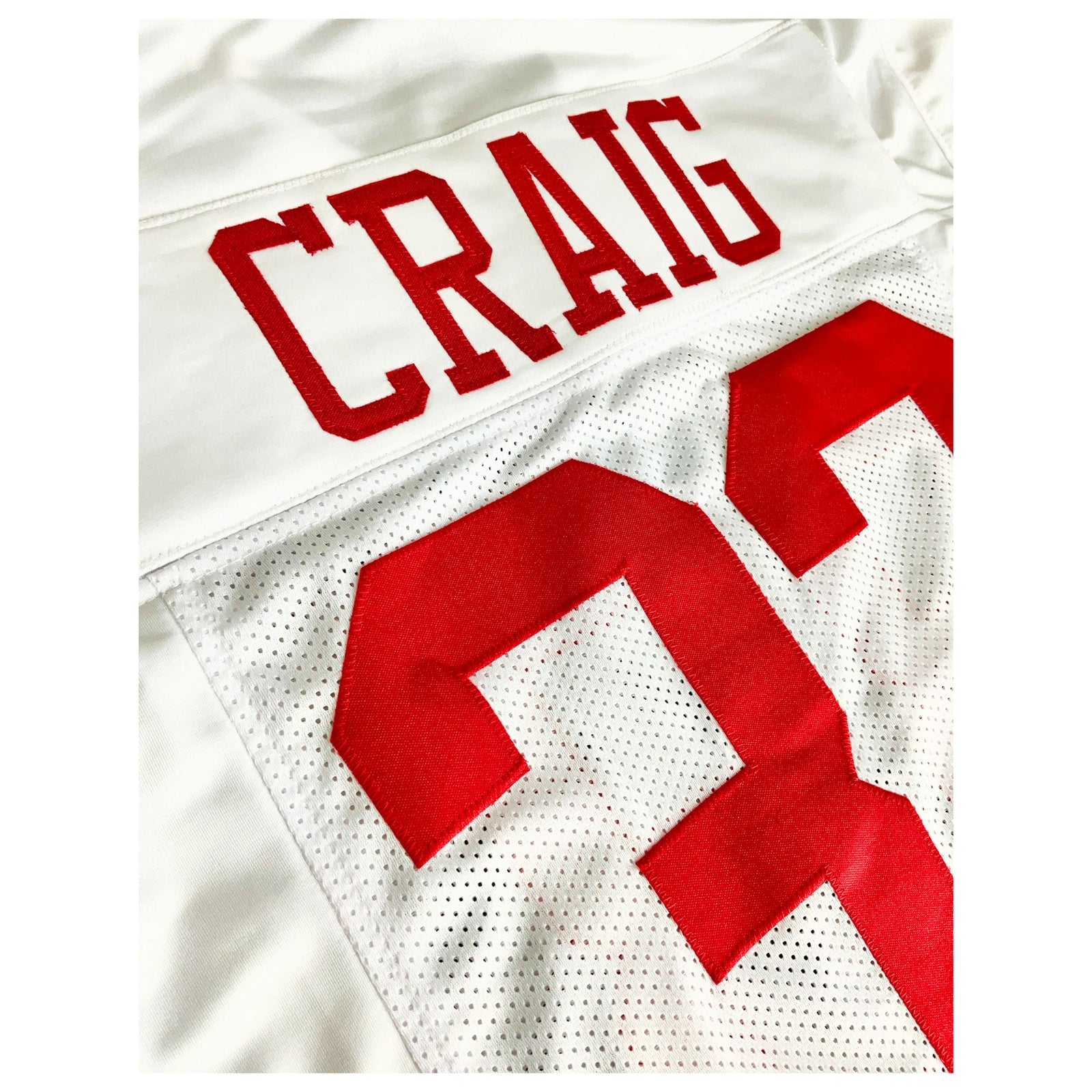 Roger Craig Jersey White San Francisco | Unisex Adult Sizes S-5XL Unsigned Custom Sewn Stitched