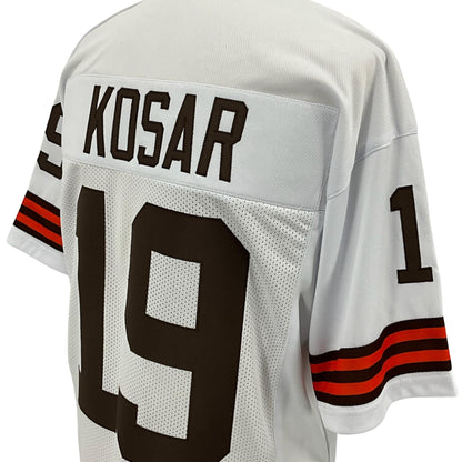 Bernie Kosar Jersey White Cleveland | M-5XL Custom Sewn Stitched