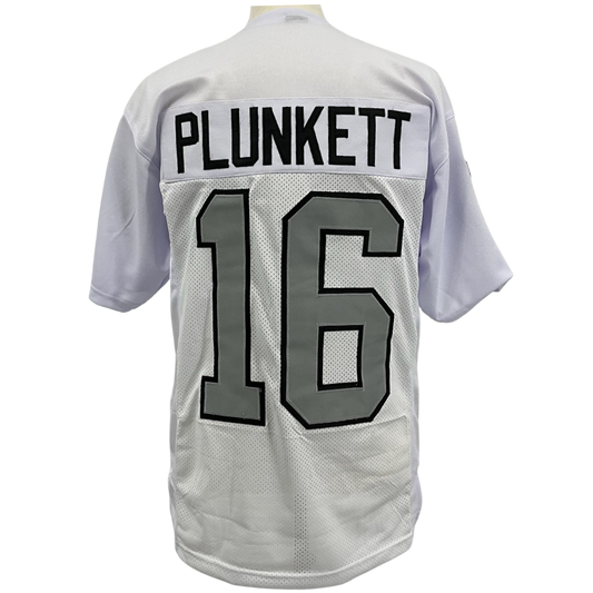 WRONG SKU - JIM PLUNKETT Raiders White Jersey S/B M-5XL Unsigned Custom Sewn Stitched