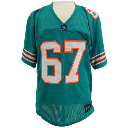 Bob Kuechenberg Miami Aqua Jersey M-5XL Custom Sewn Stitched