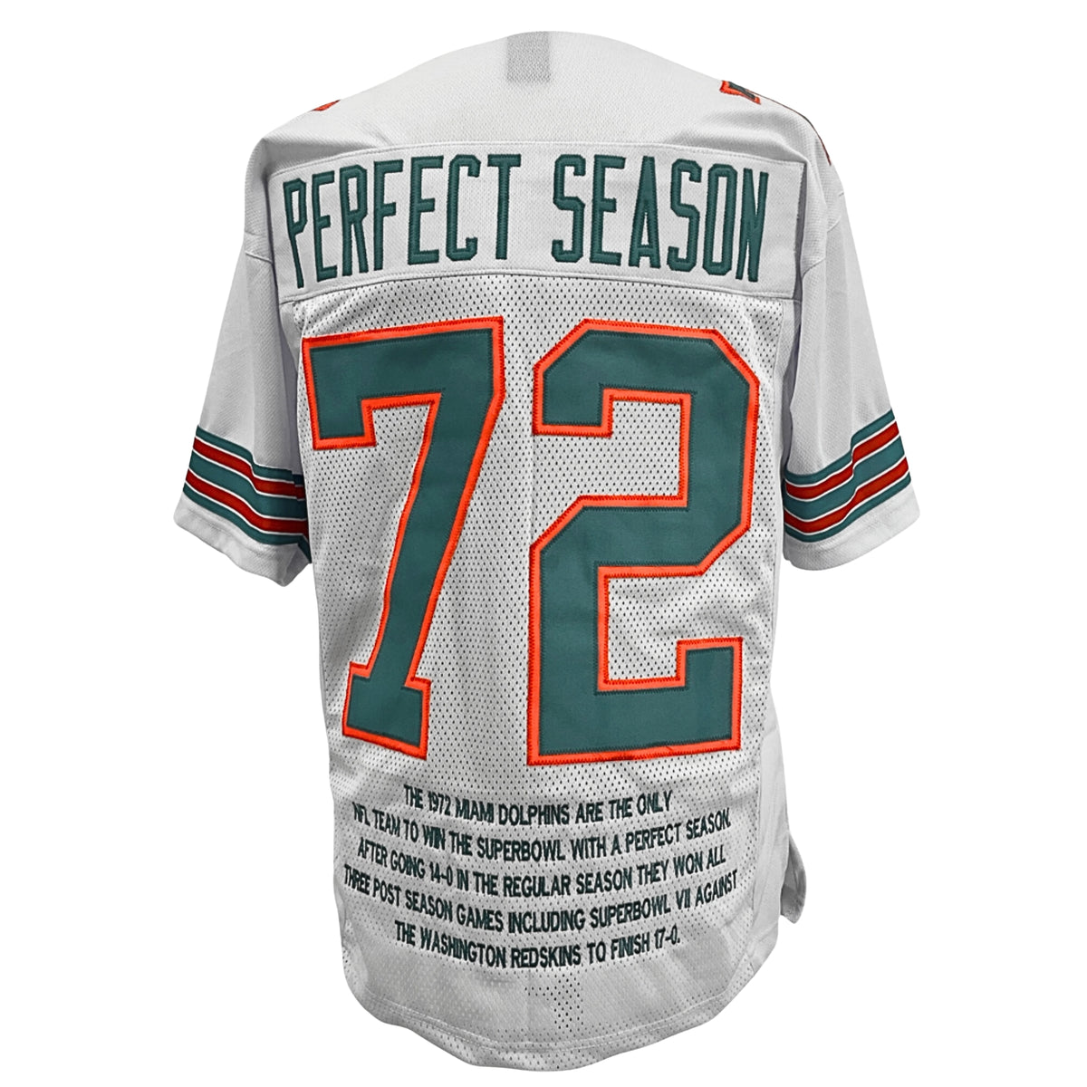 Perfect Season Jersey White Miami | Unisex Adult Sizes S-5XL Unsigned Custom Sewn Stitched