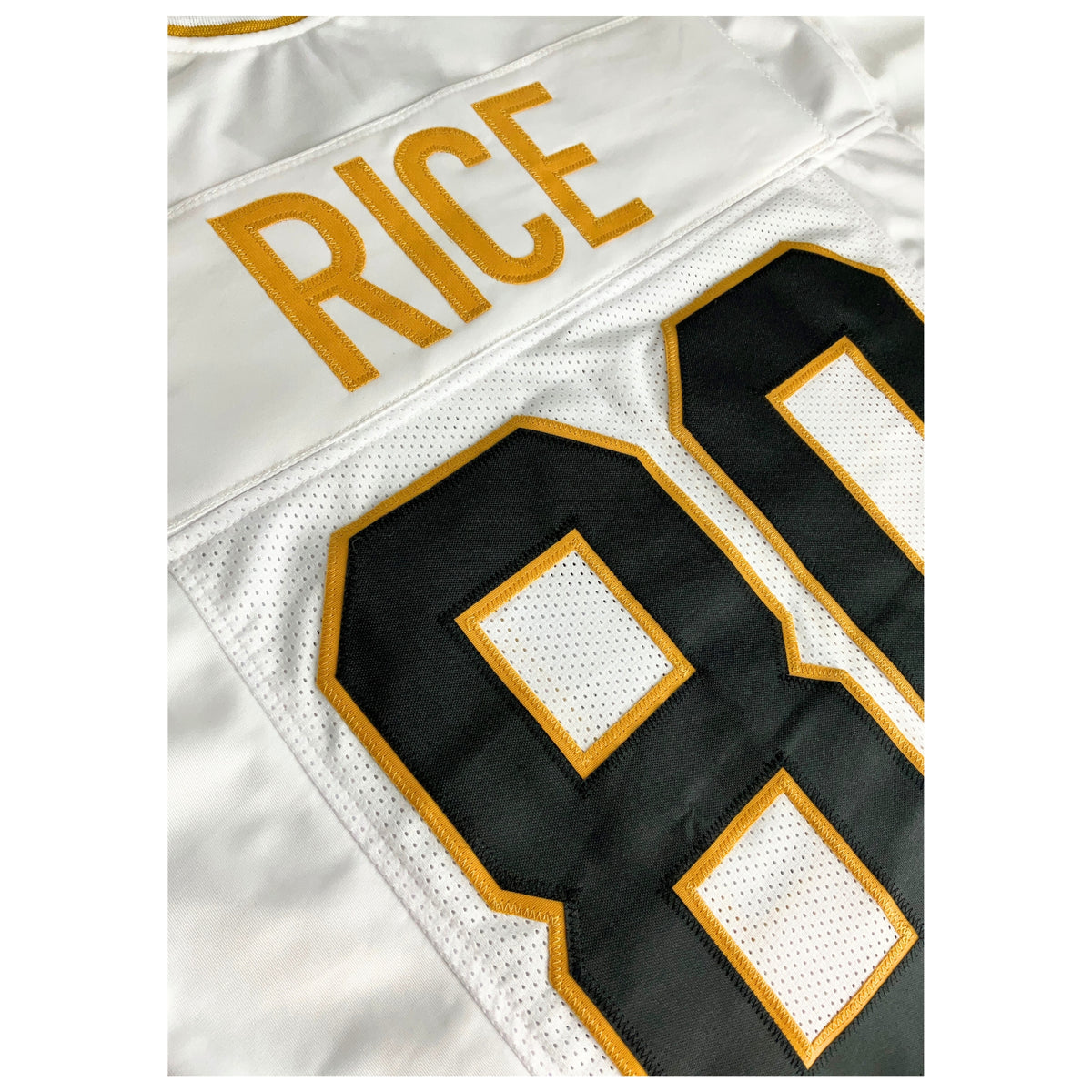 Jerry Rice Jersey White Black Number San Francisco | Unisex Adult Sizes S-5XL Unsigned Custom Sewn Stitched