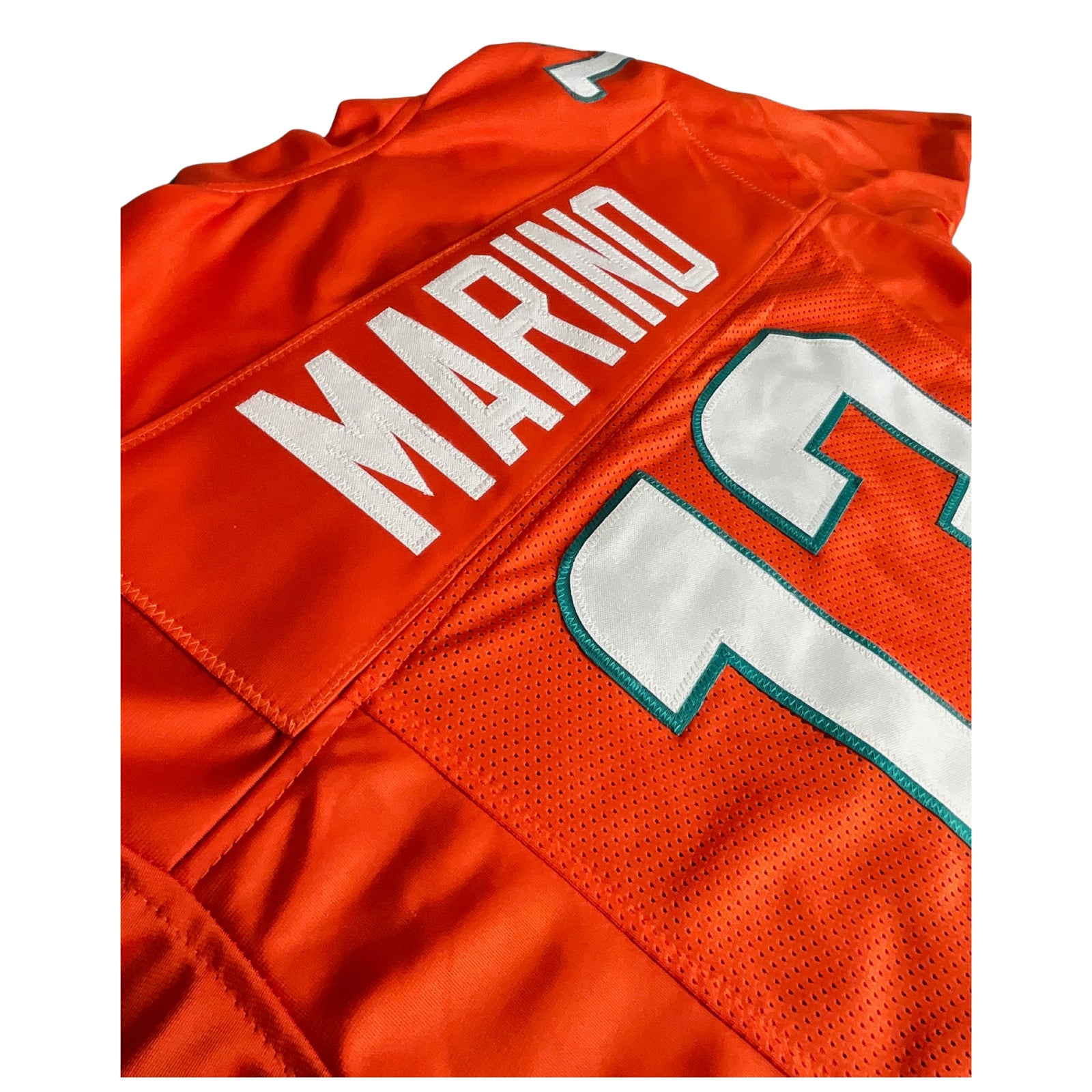 Dan Marino Jersey Orange Miami | Unisex Adult Sizes S-5XL Unsigned Custom Sewn Stitched