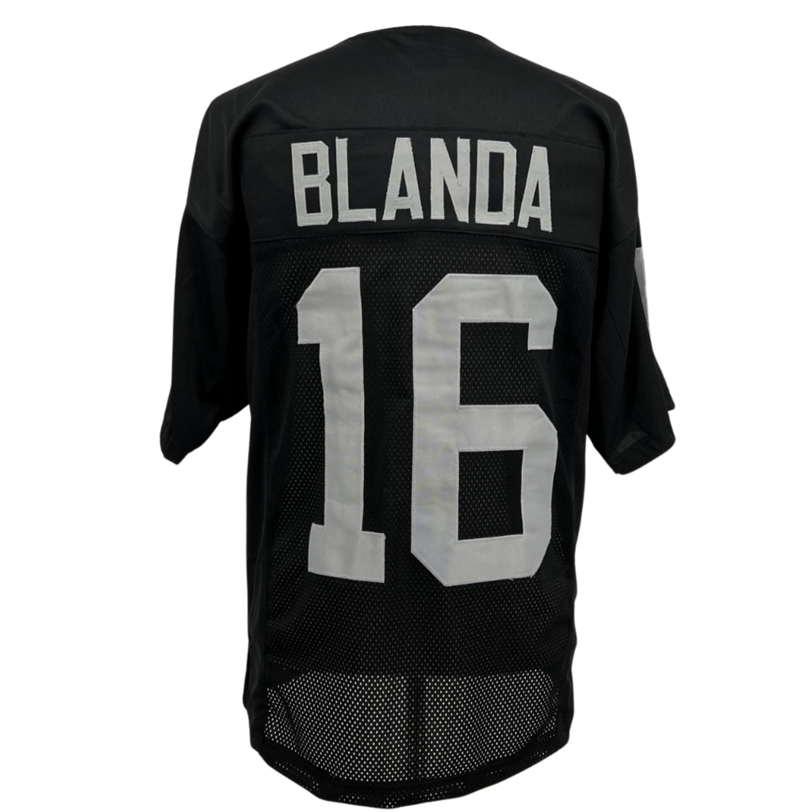 George Blanda Jersey Black Oakland | S-5XL Unsigned Custom Sewn Stitched