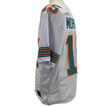 Earl Morrall Jersey White Miami | S-5XL Unsigned Custom Sewn Stitched