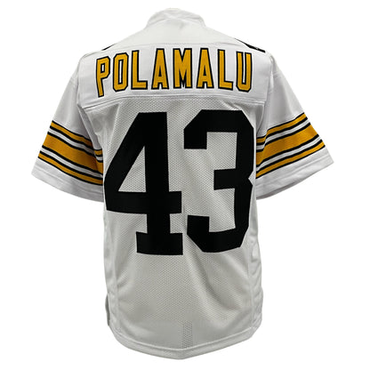 Troy Polamalu Jersey Old Number White Pittsburgh S-5XL Custom Sewn Stitch