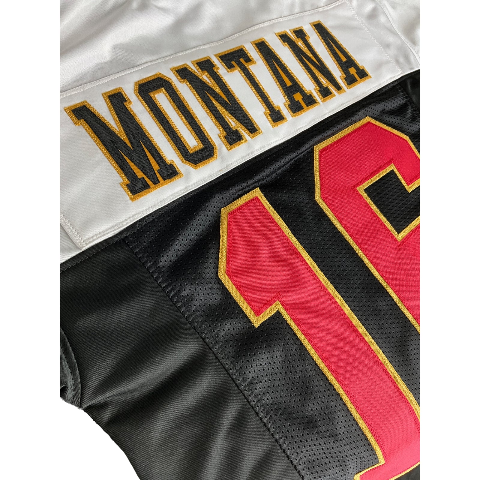 Joe Montana Jersey Black and White San Francisco | Unisex Adult Sizes S-5XL Unsigned Custom Sewn Stitched