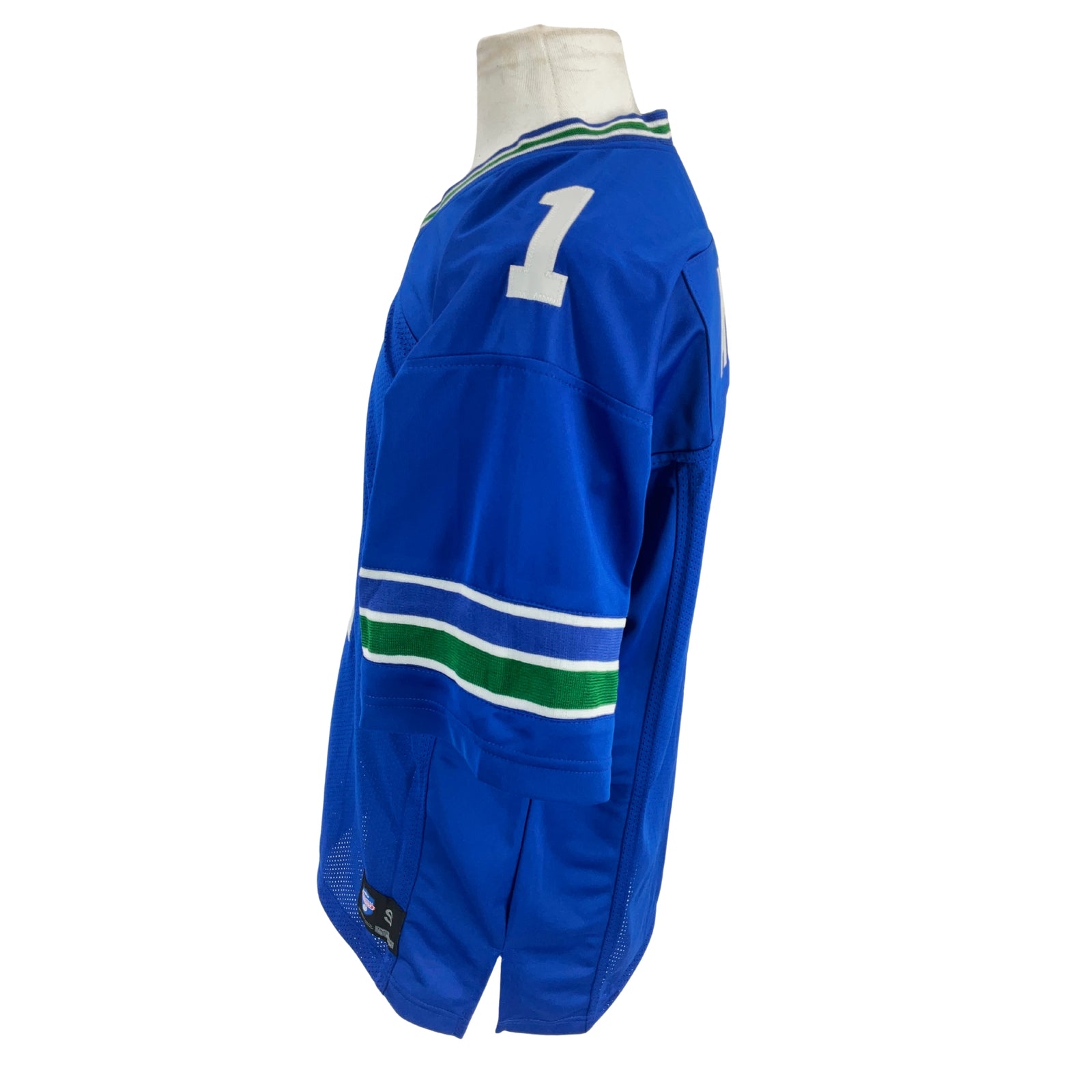 Warren Moon Jersey Blue Seattle | Unisex Adult Sizes S-5XL Unsigned Custom Sewn Stitched