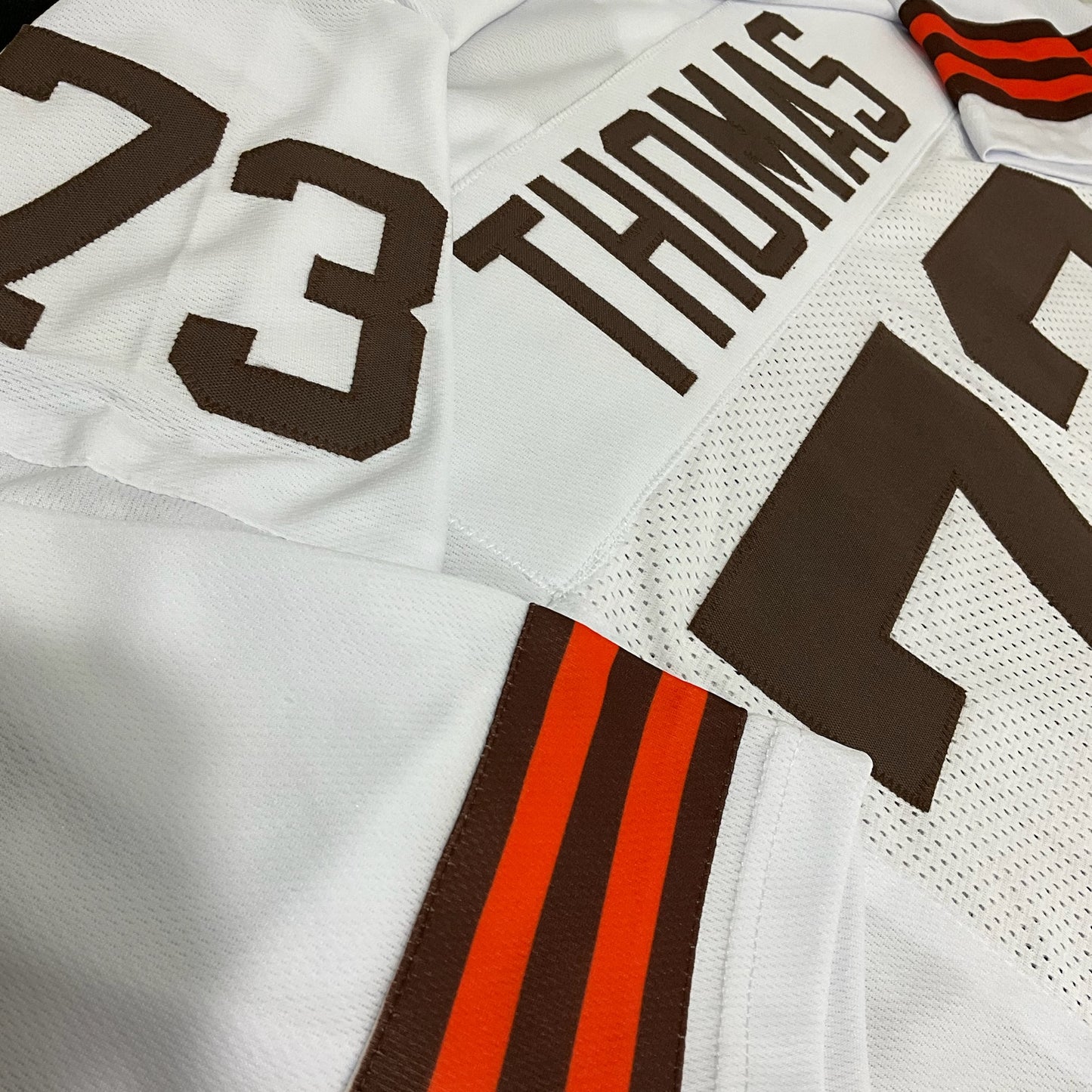 Joe Thomas Jersey White Cleveland | Unisex Adult Sizes S-5XL Unsigned Custom Sewn Stitched