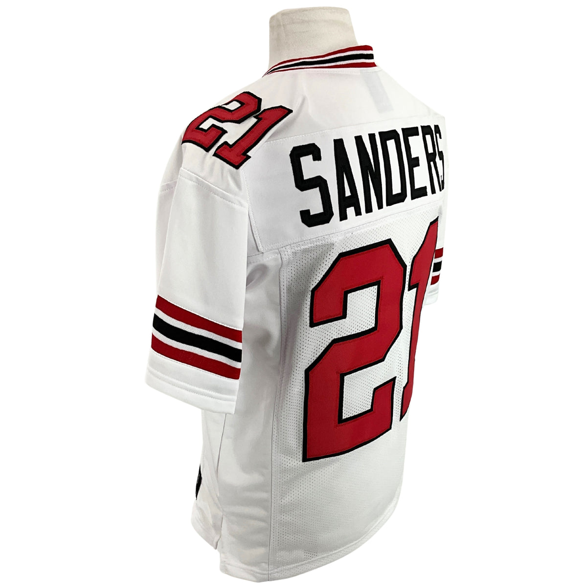 Deion Sanders Jersey White Atlanta |  Unisex Adult Sizes S-5XL Unsigned Custom Sewn Stitched