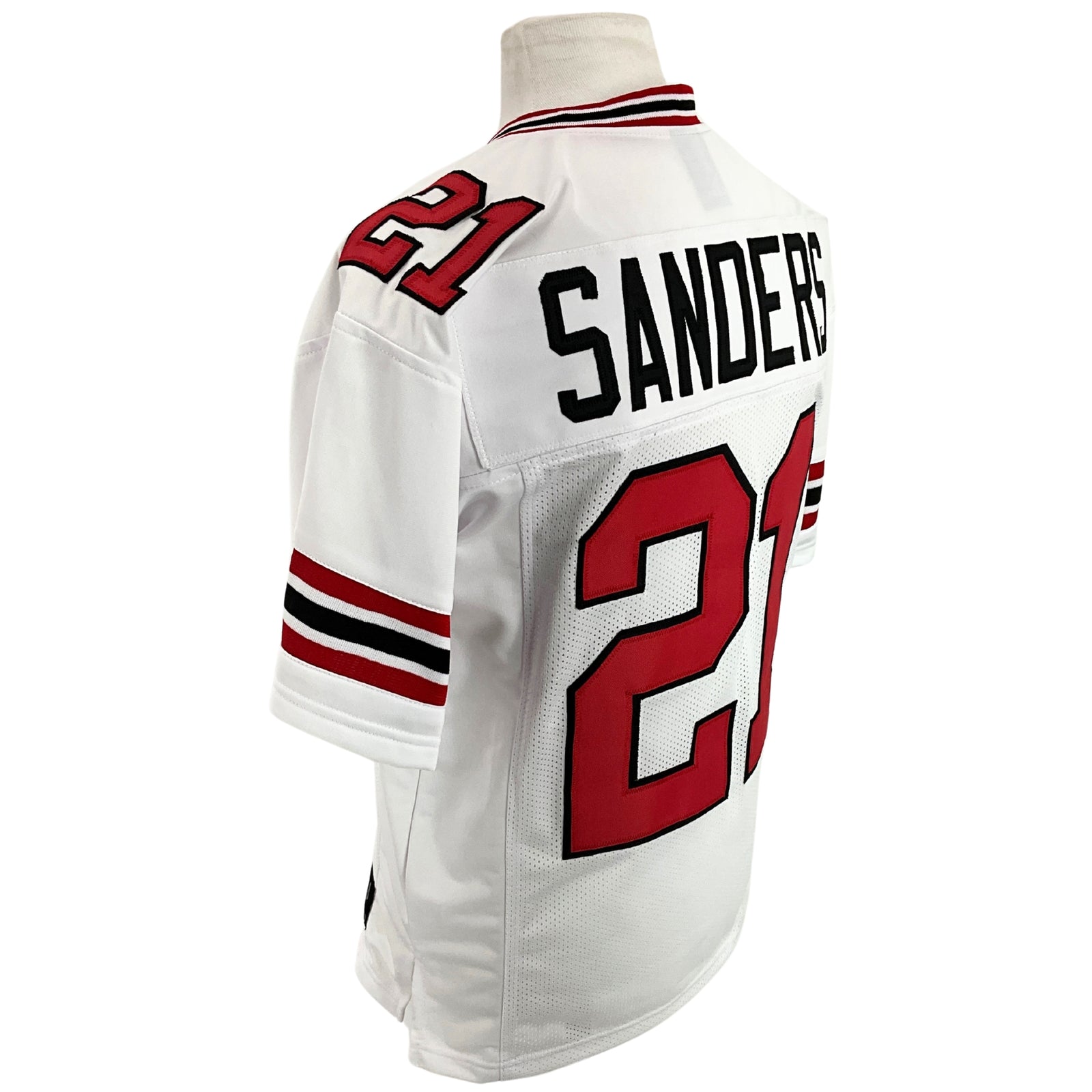 Deion Sanders Jersey White Atlanta |  Unisex Adult Sizes S-5XL Unsigned Custom Sewn Stitched