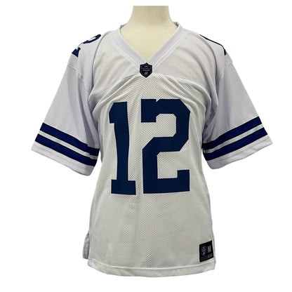 Roger Staubach Jersey White Dallas | S-5XL Unsigned Custom Sewn Stitched