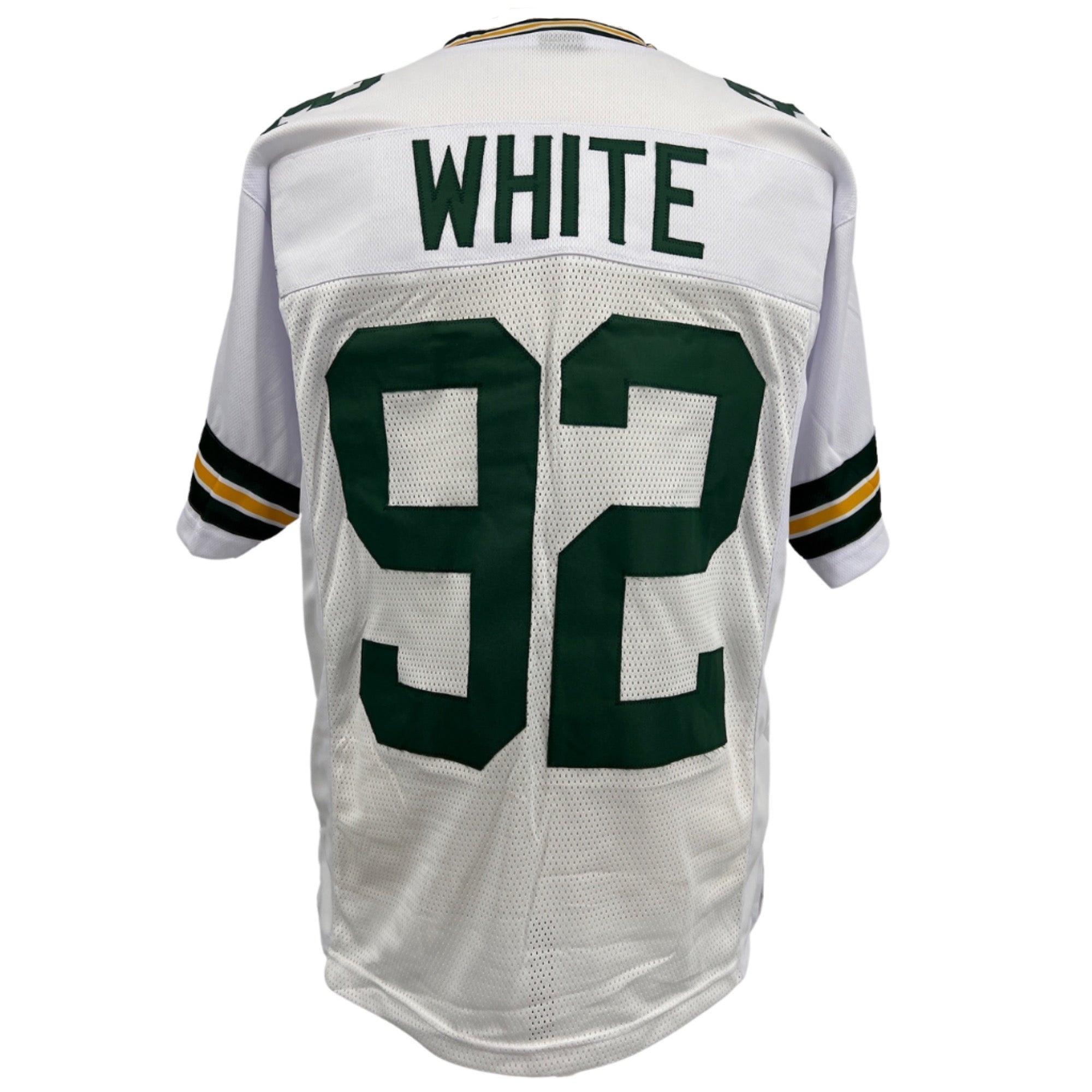 Reggie White Jersey White Green Bay | S-5XL Custom Sewn Stitched