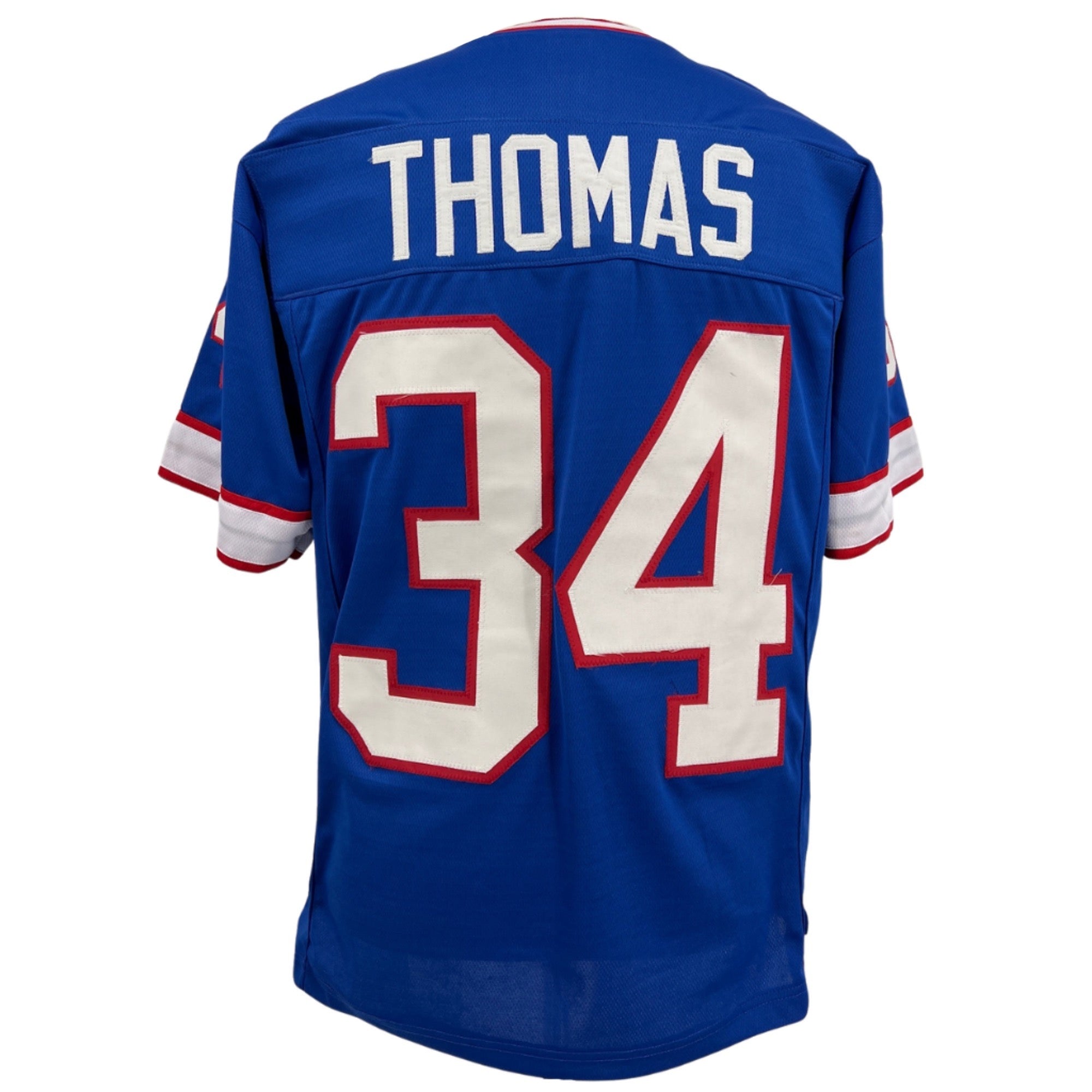 Thurman Thomas Jersey Blue Buffalo | Unisex Adult Sizes S-6XL Unsigned Custom Sewn Stitched