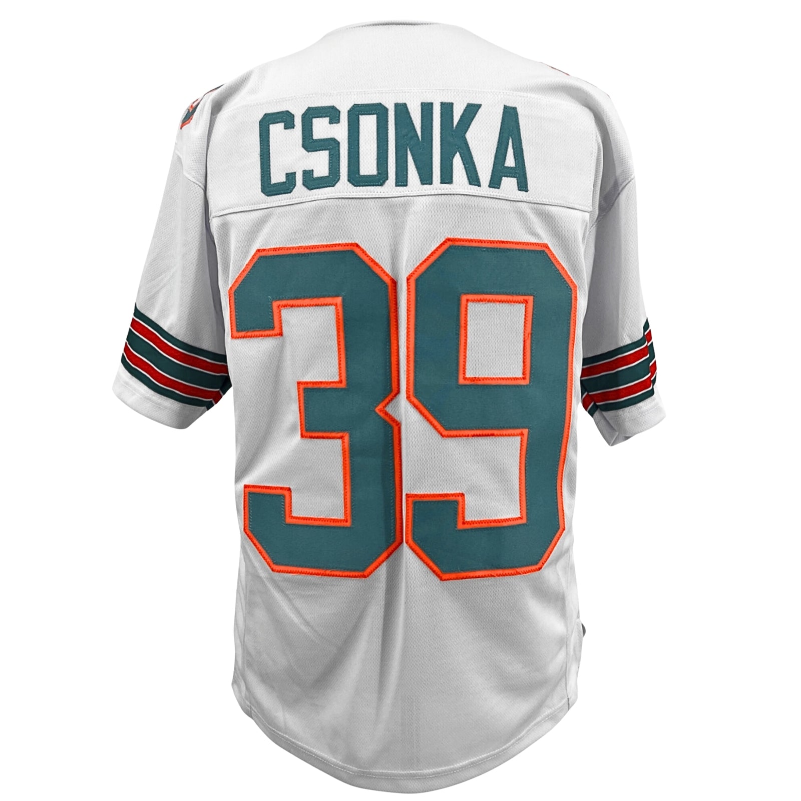 Larry Csonka Jersey White Miami | S-5XL Custom Sewn Stitched