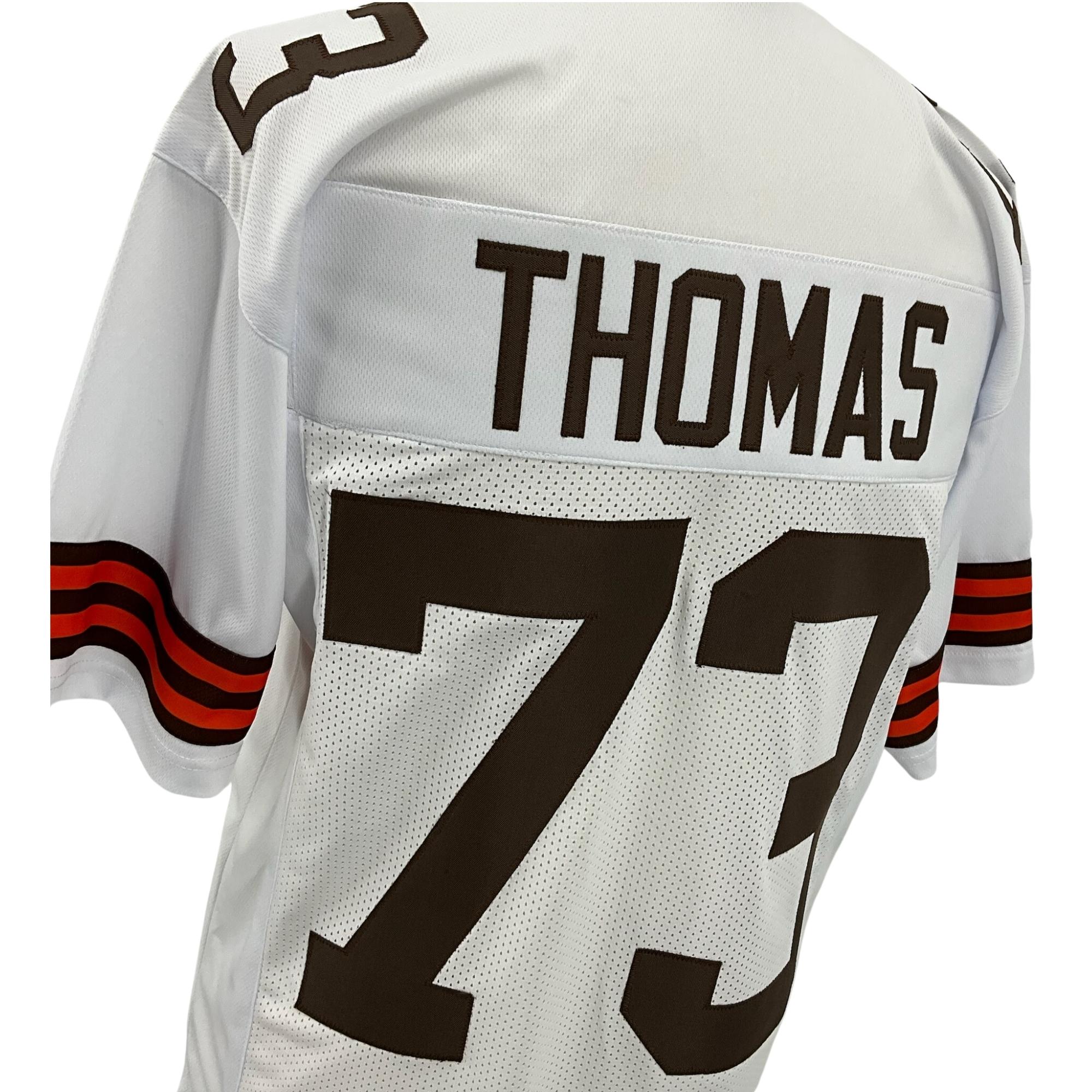 Joe Thomas Jersey White Cleveland | Unisex Adult Sizes S-5XL Unsigned Custom Sewn Stitched