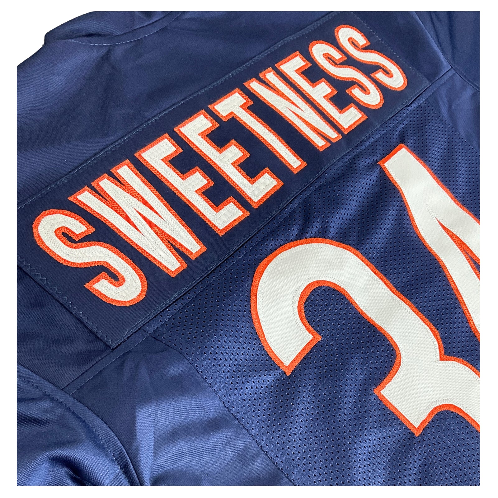 Walter Payton Jersey Blue "Sweetness" Chicago | Unisex Adult Sizes S-5XL Unsigned Custom Sewn Stitched