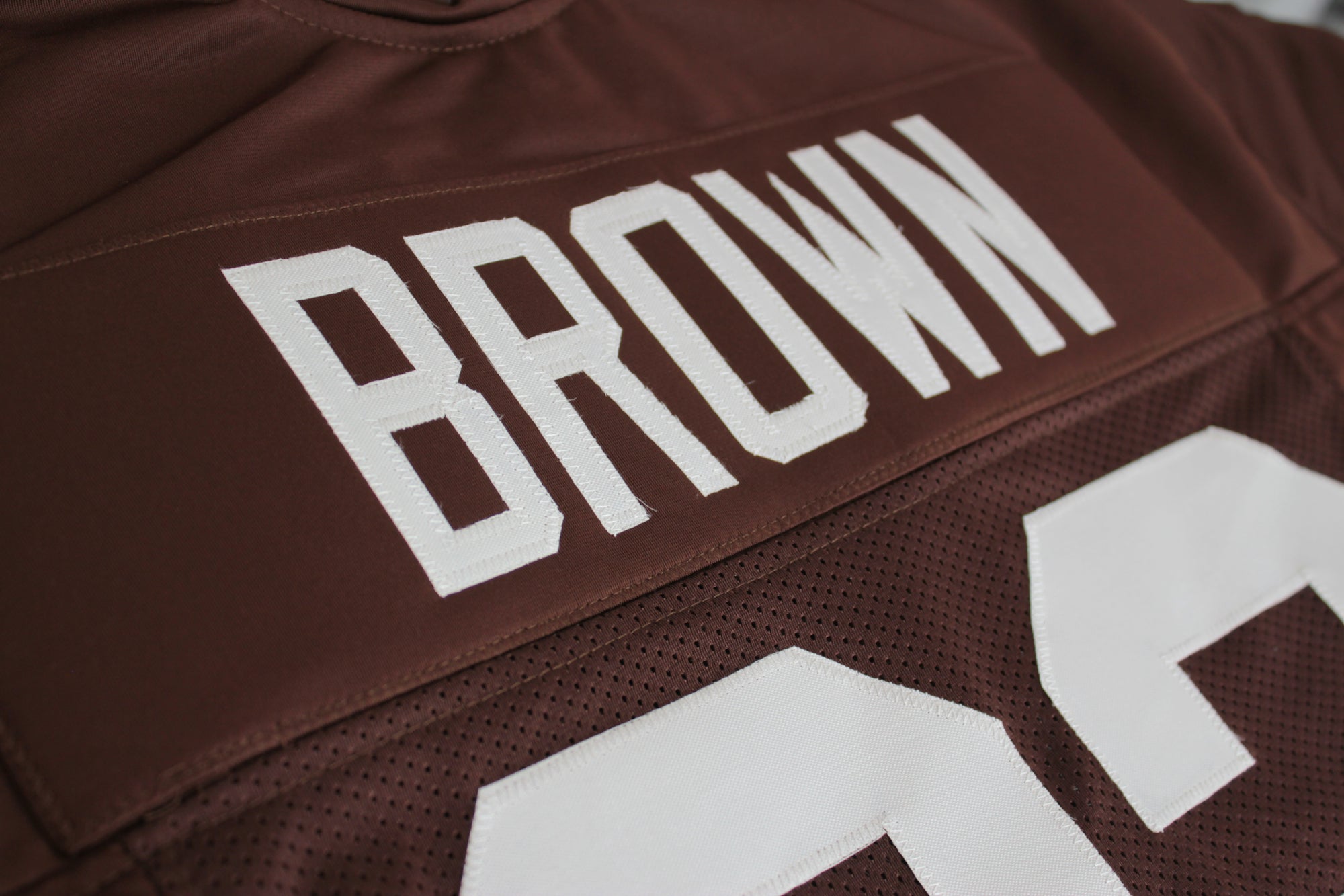 Jim Brown 2-Tone Color (see image 4) Brown Jersey Cleveland | M-5XL Custom Stitch