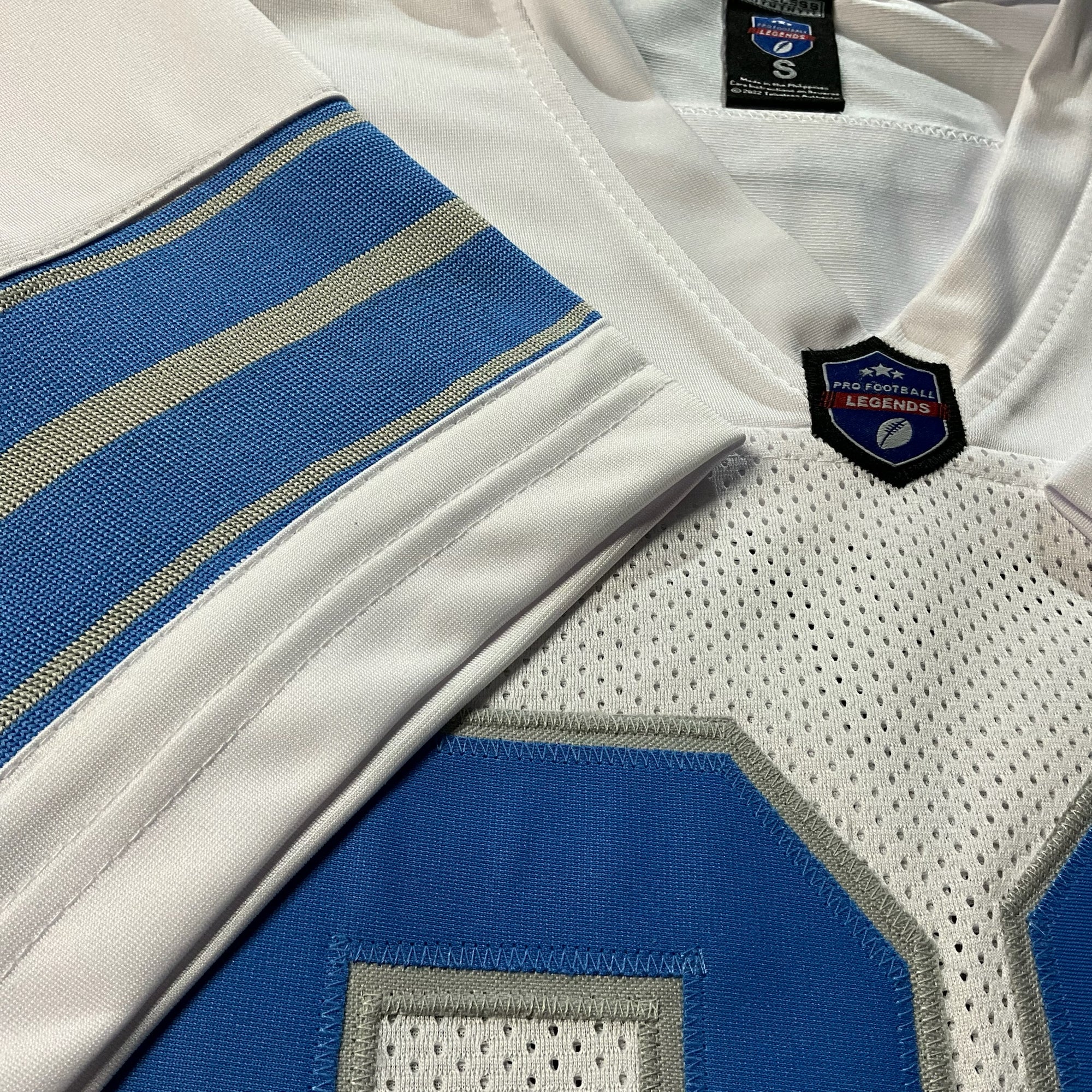 Barry Sanders Jersey White Detroit | S-5XL Unsigned Custom Sewn Stitched