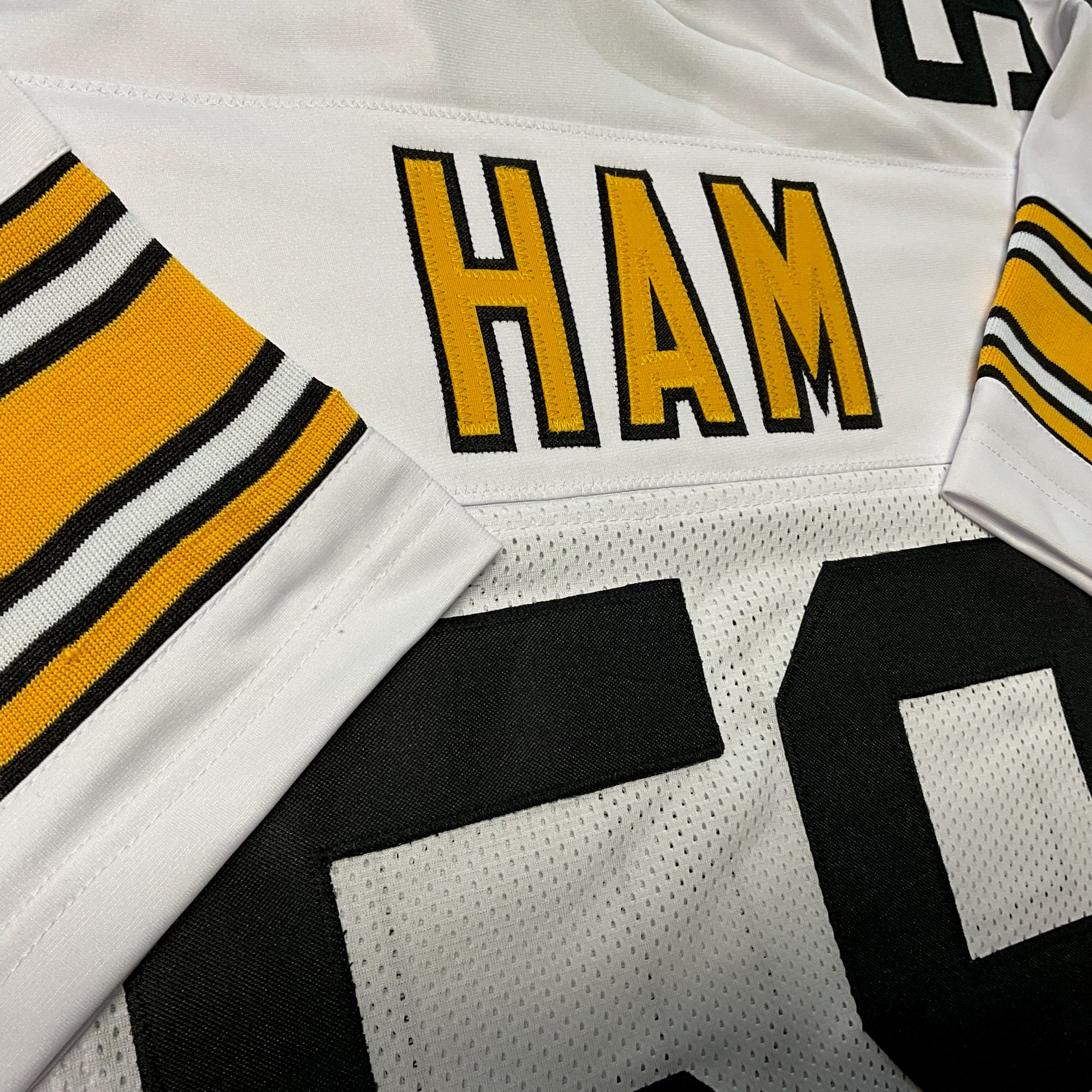 Jack Ham Jersey Old Number White Pittsburgh | S-5XL Unsigned Custom Sewn Stitch