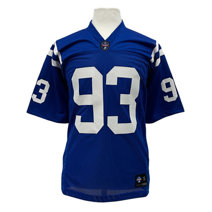 Dwight Freeney Jersey Blue Indianapolis | S-5XL Unsigned Custom Sewn Stitched