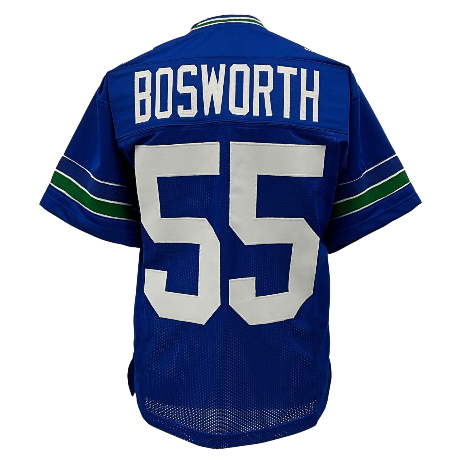 Brian Bosworth Jersey Blue Seattle | S-5XL Unsigned Custom Sewn Stitched