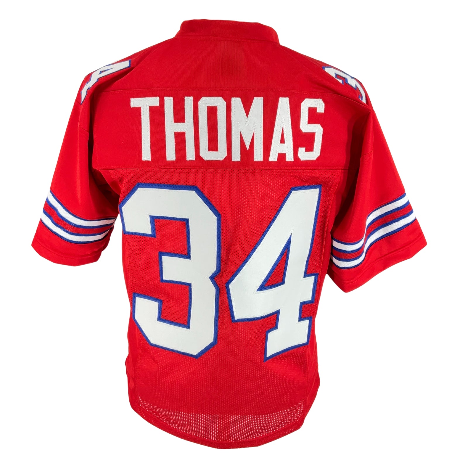 Thurman Thomas Jersey Red Buffalo | Unisex Adult Sizes S-5XL Unsigned Custom Sewn Stitched