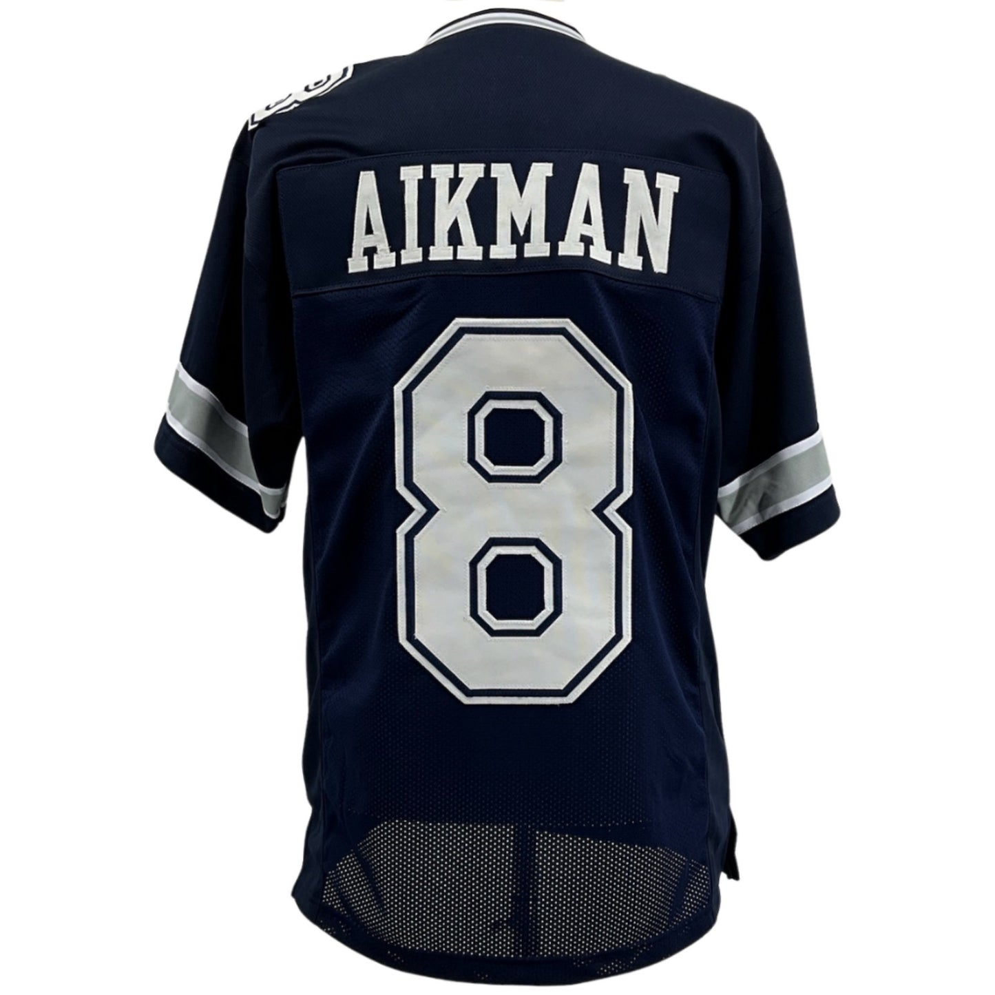 Troy Aikman Jersey Navy Blue Dallas | S-5XL Custom Sewn Stitched