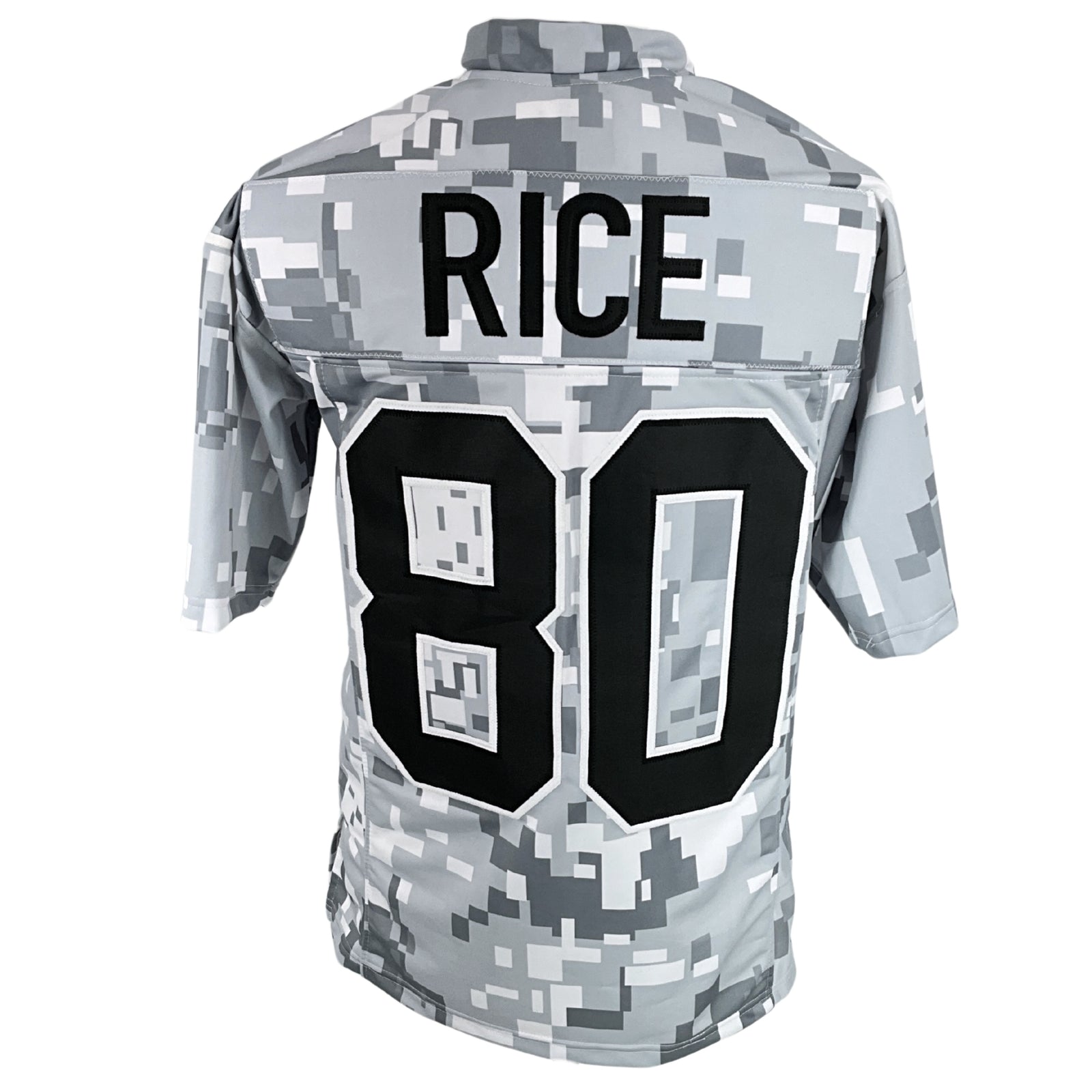 Jerry Rice Jersey White Camouflage San Francisco | Unisex Adult Sizes S-5XL Unsigned Sewn Stitched