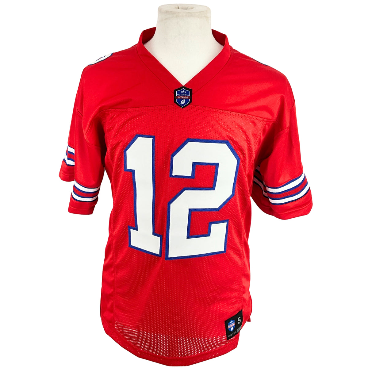 Jim Kelly Jersey Red Buffalo | Unisex Adult Sizes S-5XL Unsigned Custom Sewn Stitched