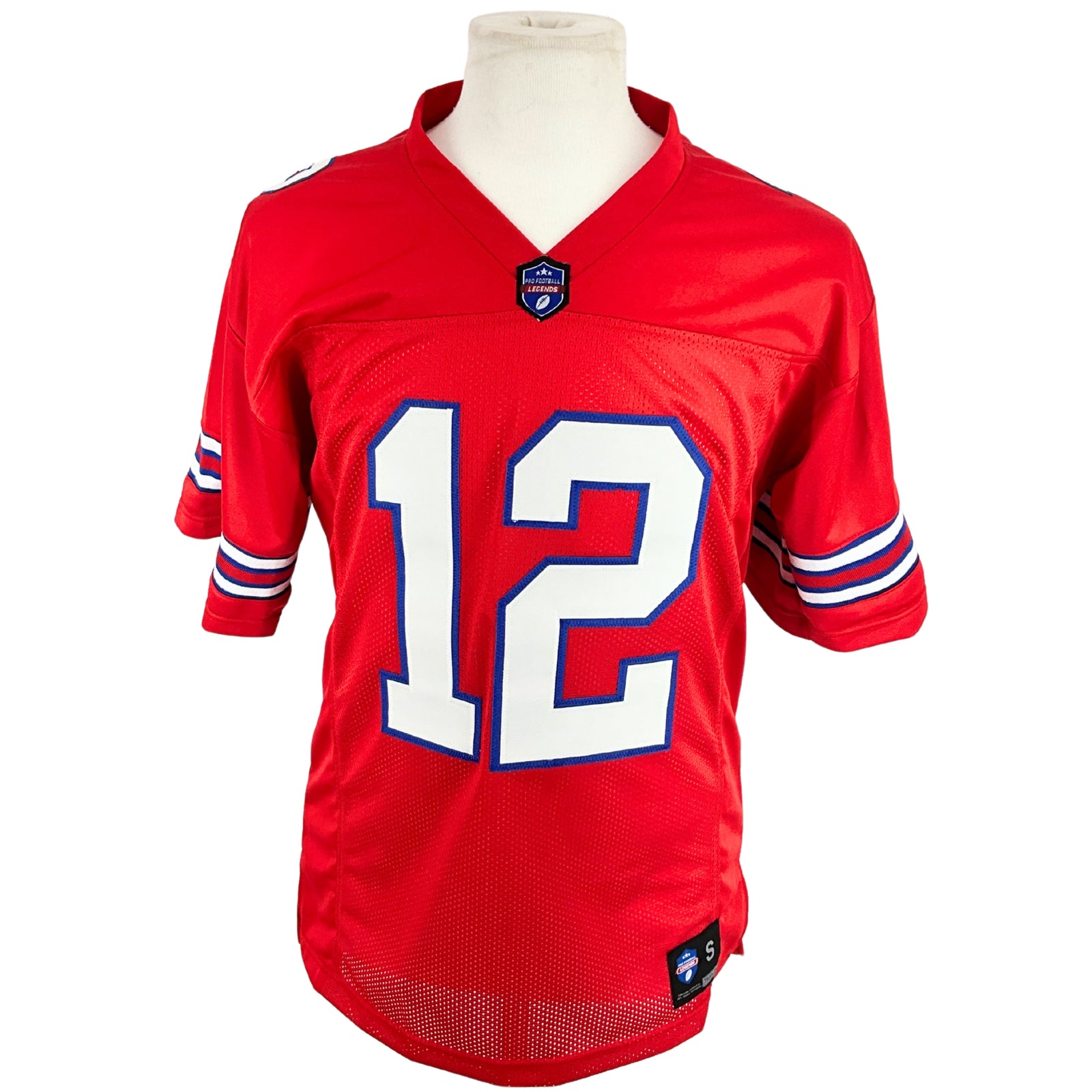 Jim Kelly Jersey Red Buffalo | Unisex Adult Sizes S-5XL Unsigned Custom Sewn Stitched