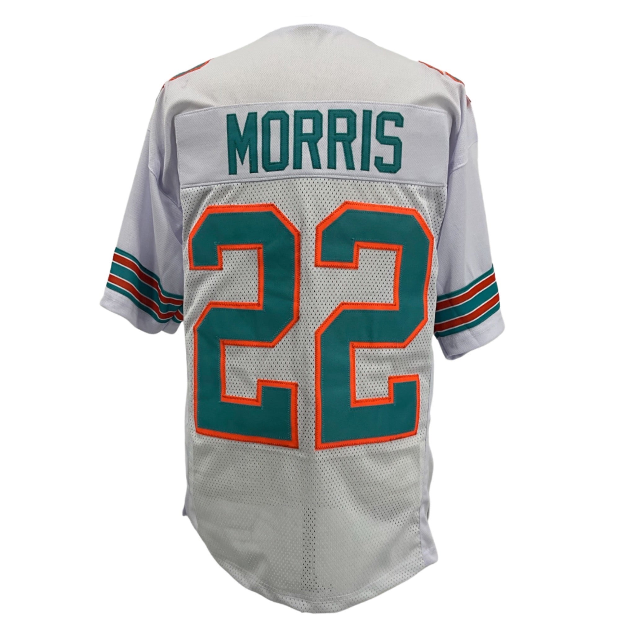 Mercury Morris Jersey White Miami | S-5XL Unsigned Custom Sewn Stitched