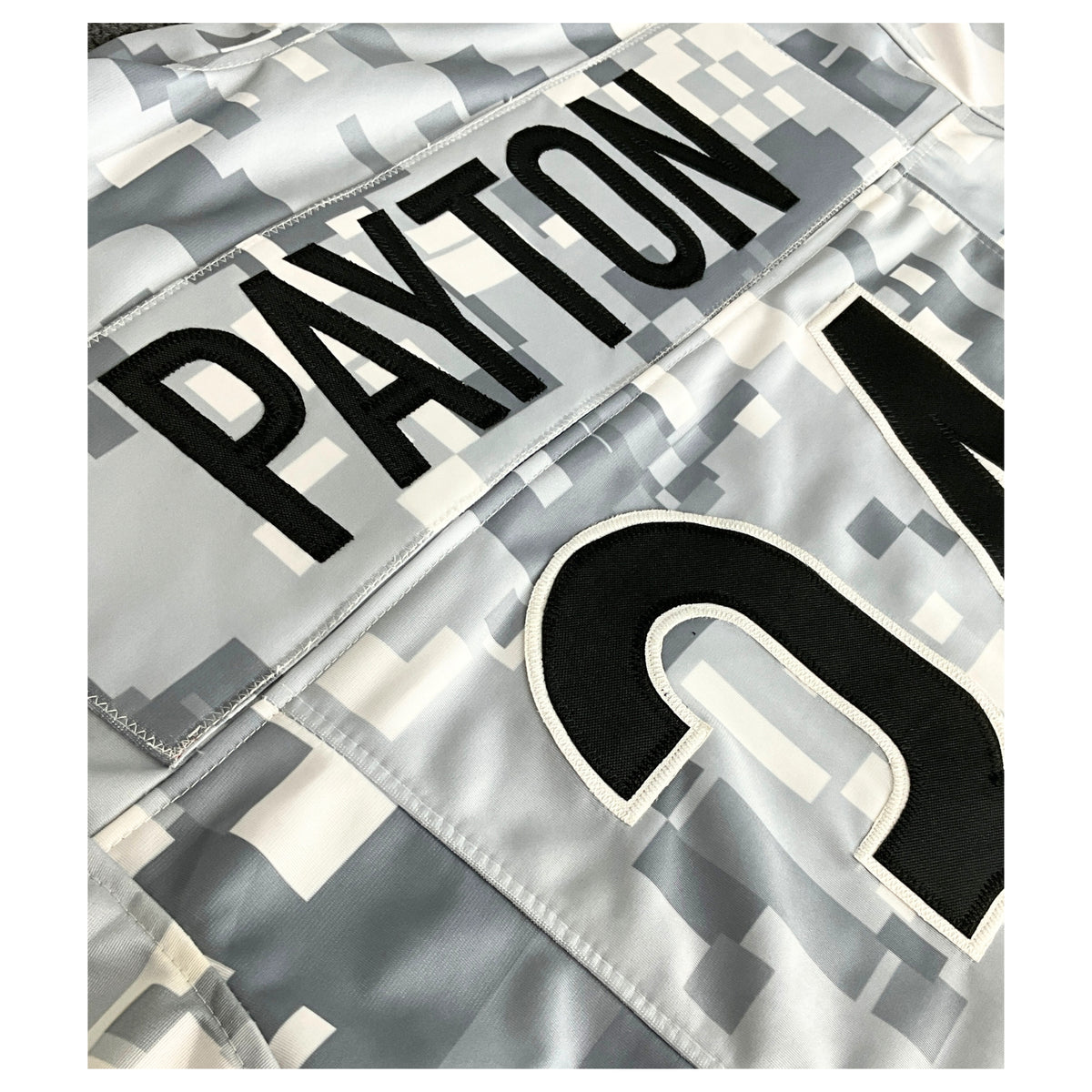Walter Payton Jersey White Camouflage Chicago | Unisex Adult Sizes S-5XL Unsigned Sewn Stitched