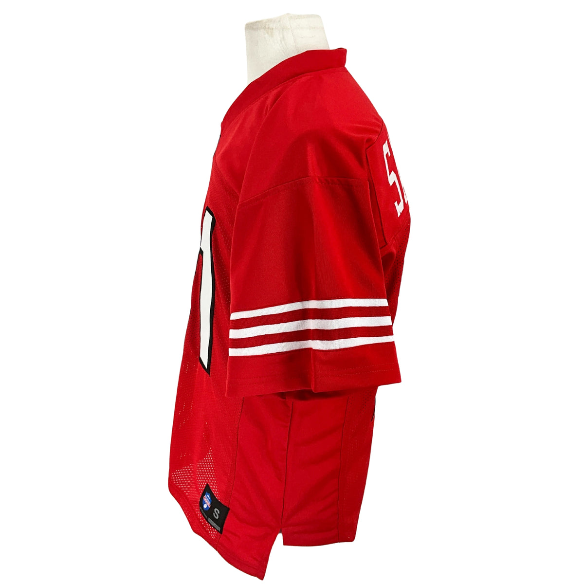 Deion Sanders Jersey Red w/ Drop Shadow San Francisco | Unisex Adult Sizes S-5XL Unsigned Custom Sewn Stitched