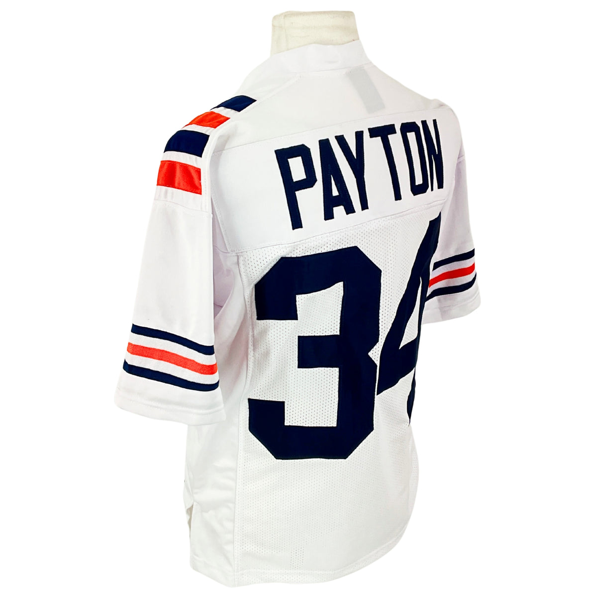 Walter Payton Jersey White 100 Chicago | Unisex Adult Sizes S-5XL Unsigned Custom Sewn Stitched