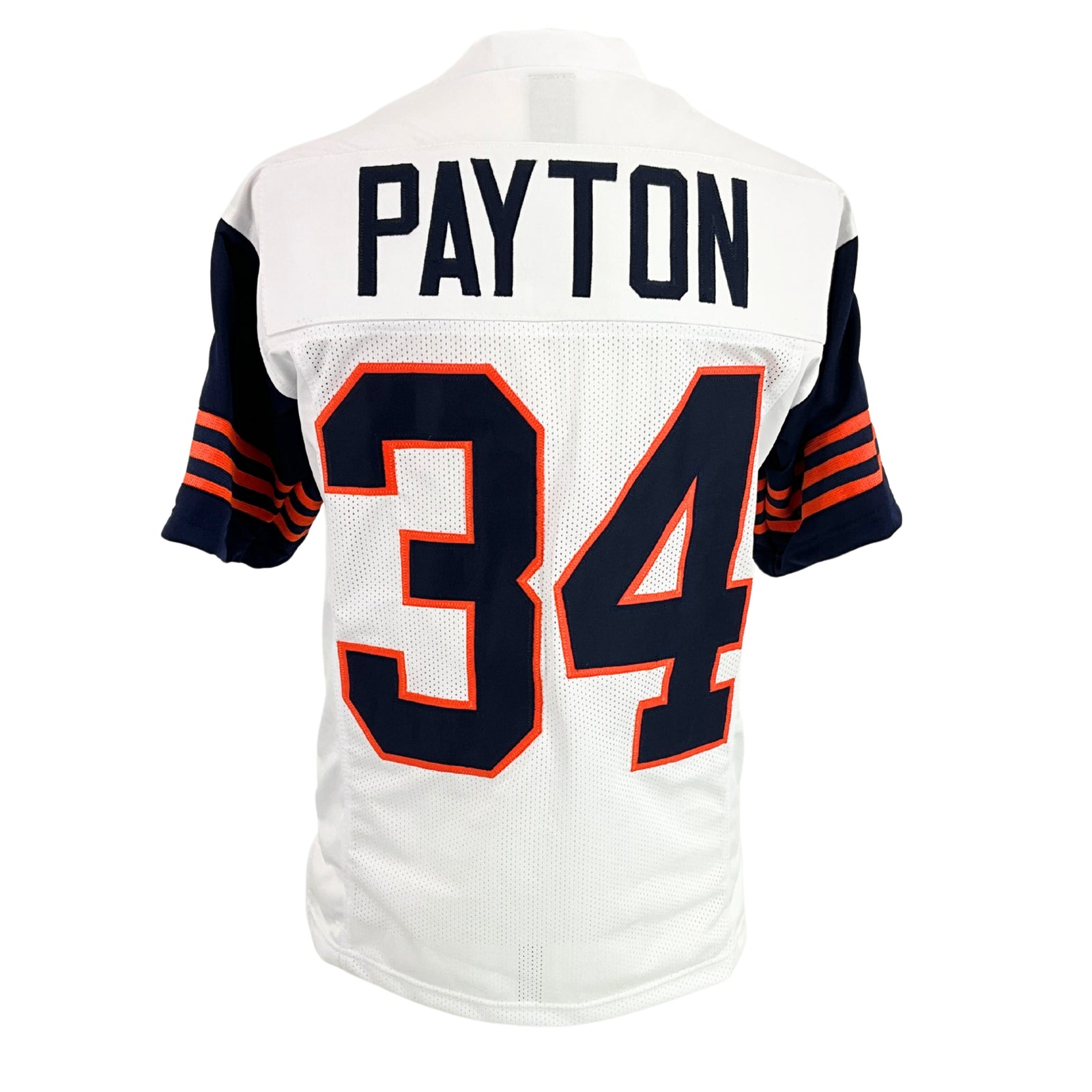 Walter Payton Jersey White and Navy Blue Chicago | Unisex Adult Sizes S-5XL Unsigned Custom Sewn Stitched