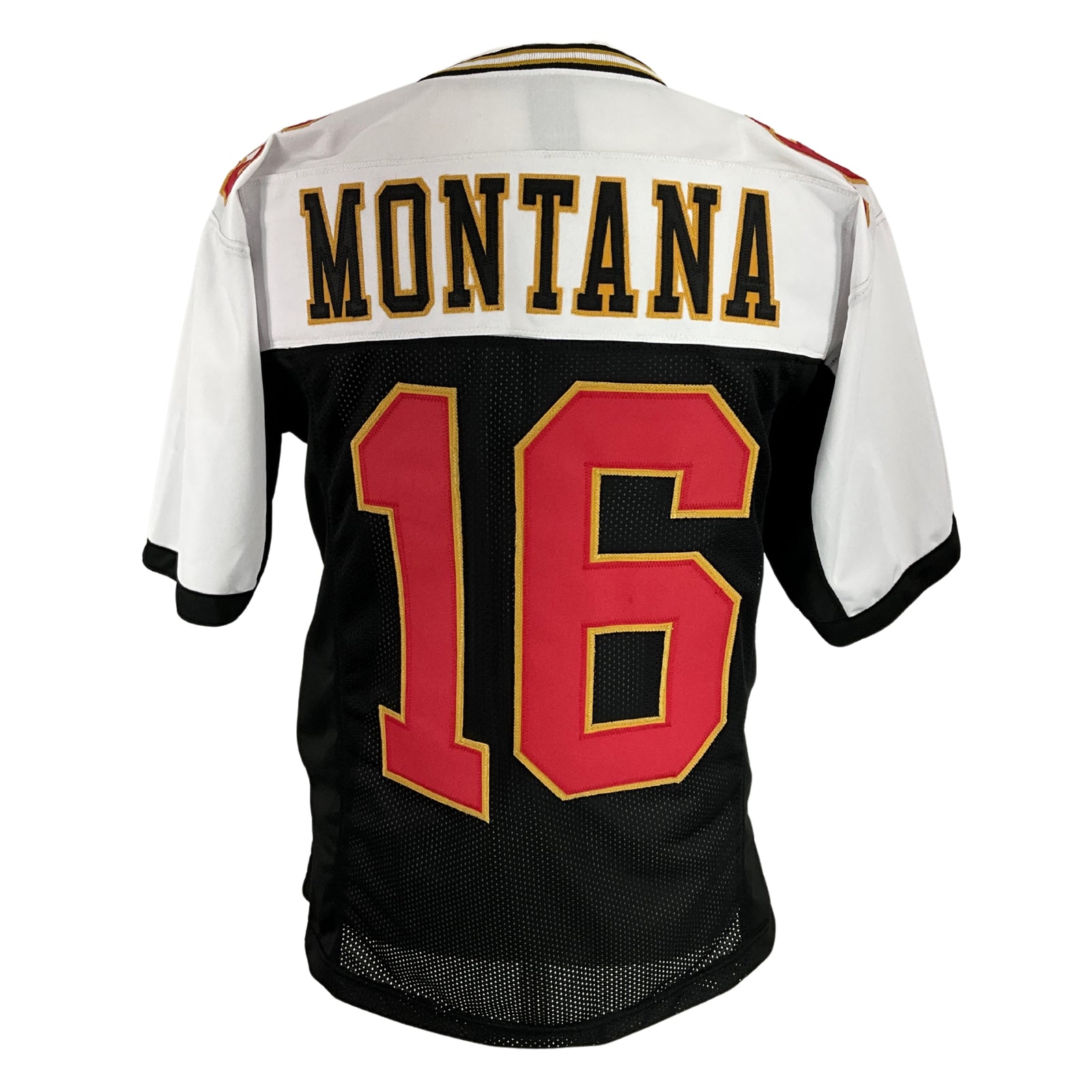 Joe Montana Jersey Black and White San Francisco | Unisex Adult Sizes S-5XL Unsigned Custom Sewn Stitched