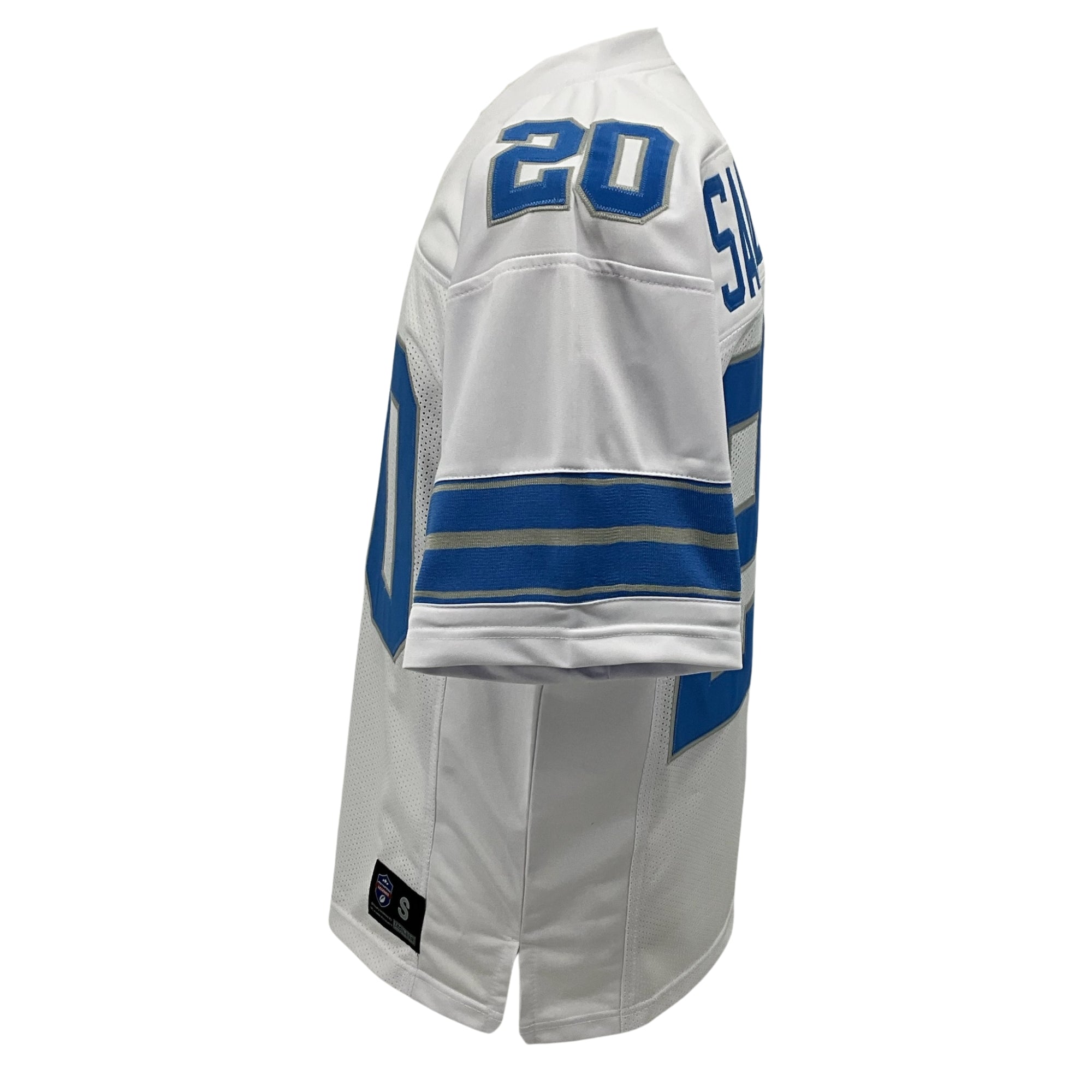 Barry Sanders Jersey White Detroit | S-5XL Unsigned Custom Sewn Stitched