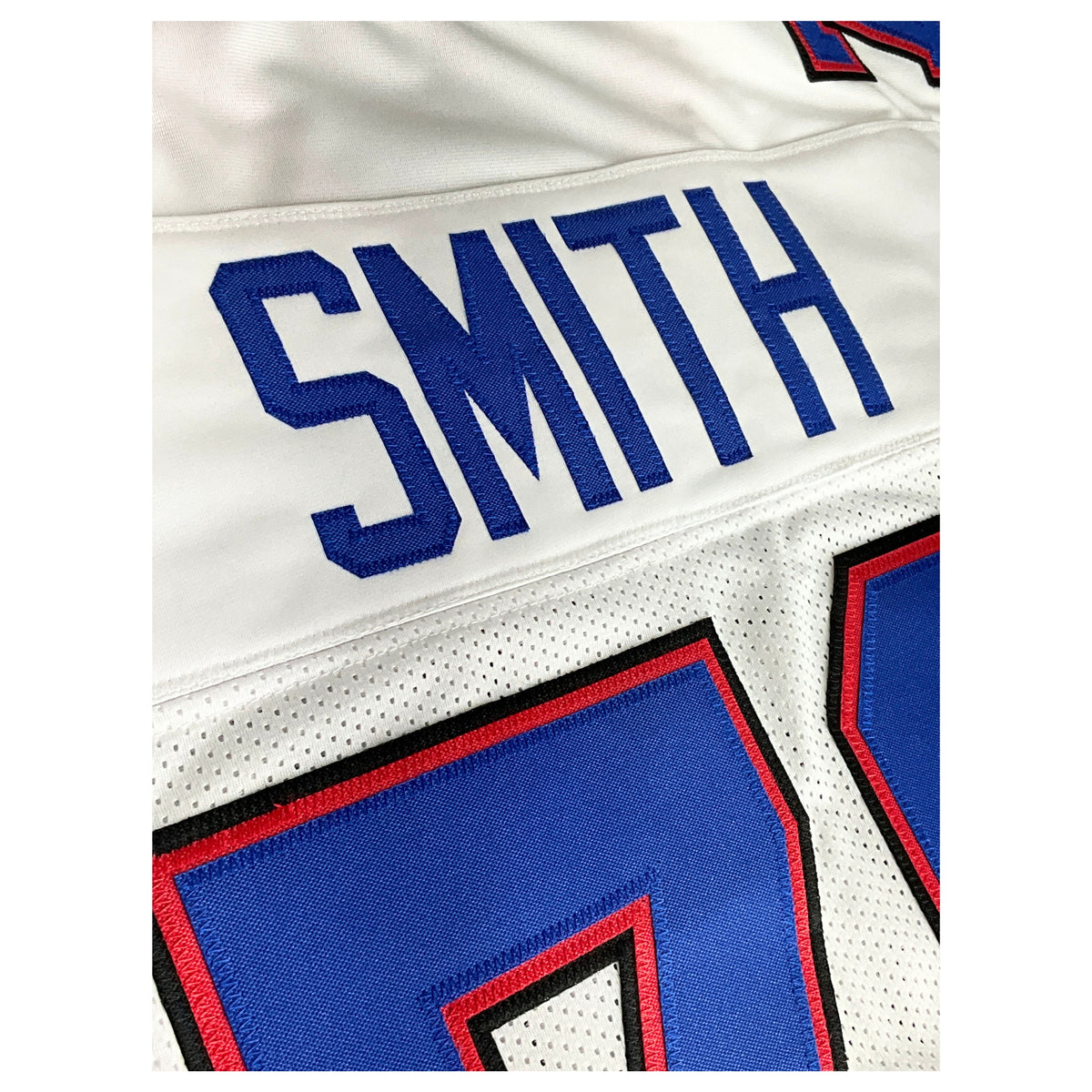 Bruce Smith Jersey White Buffalo | Unisex Adult Sizes S-5XL Unsigned Custom Sewn Stitched